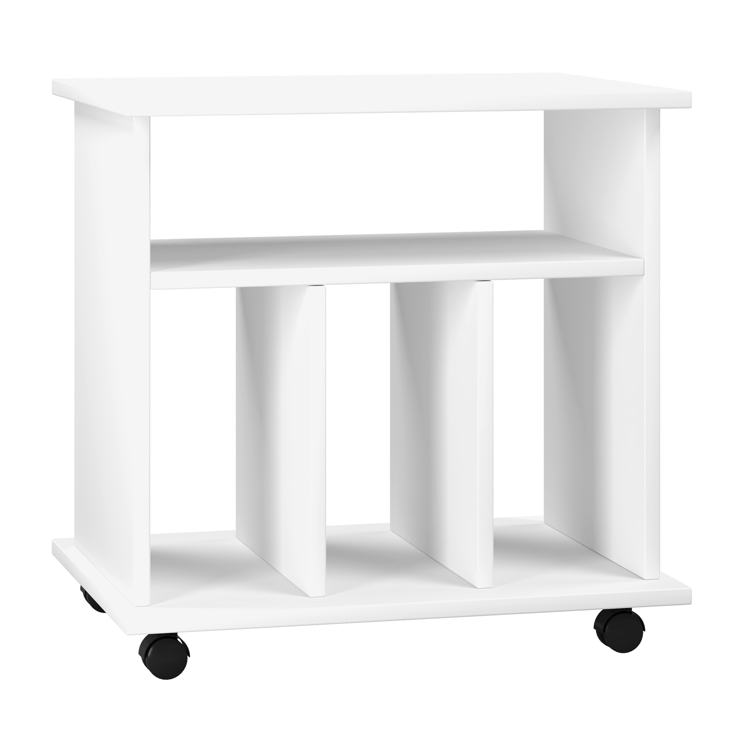 VCM Couchtisch "Holz Beistelltisch Couchtisch Rollen Tabina" 1 Stk. tlg.