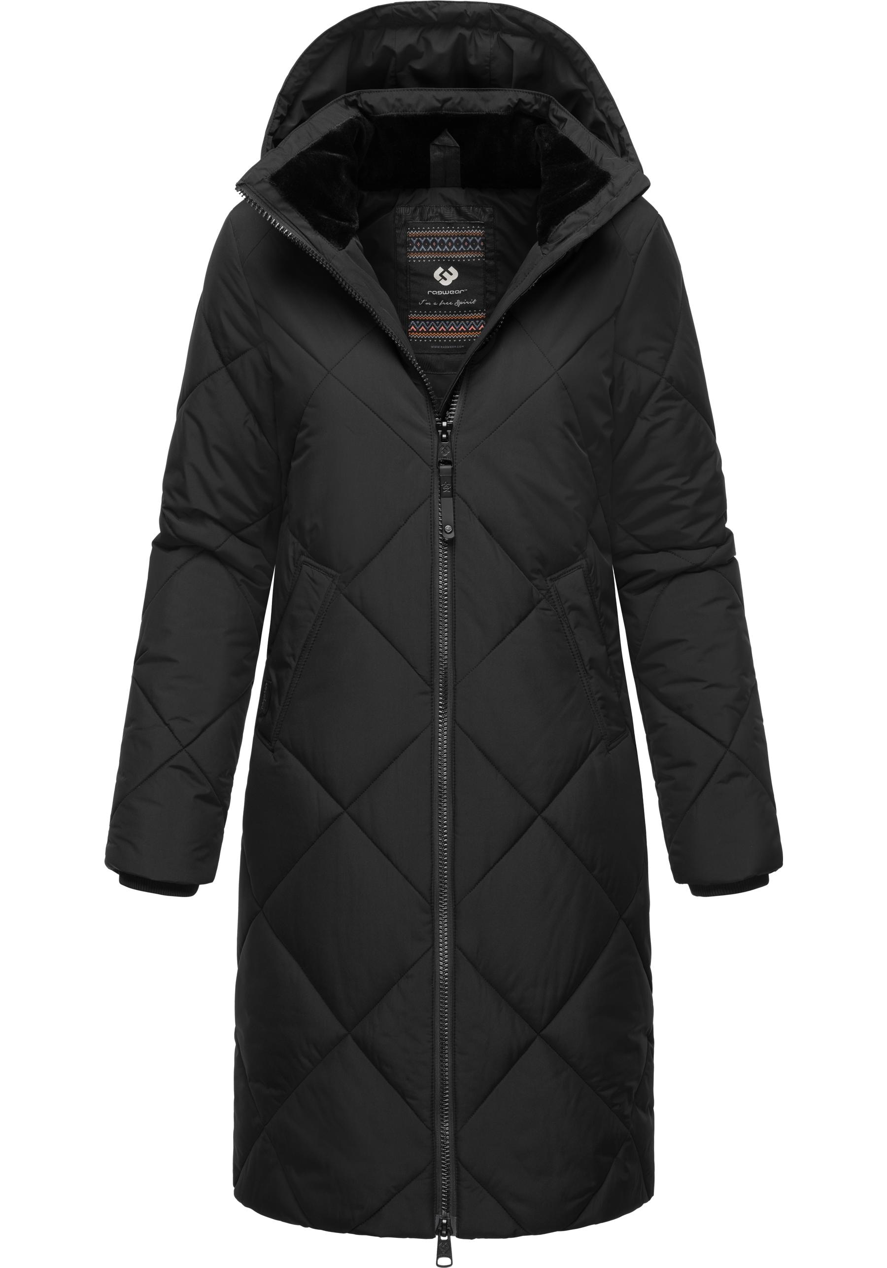 Ragwear Steppmantel »Rebela«, stylischer Winterparka mit abnehmbarer Kapuze