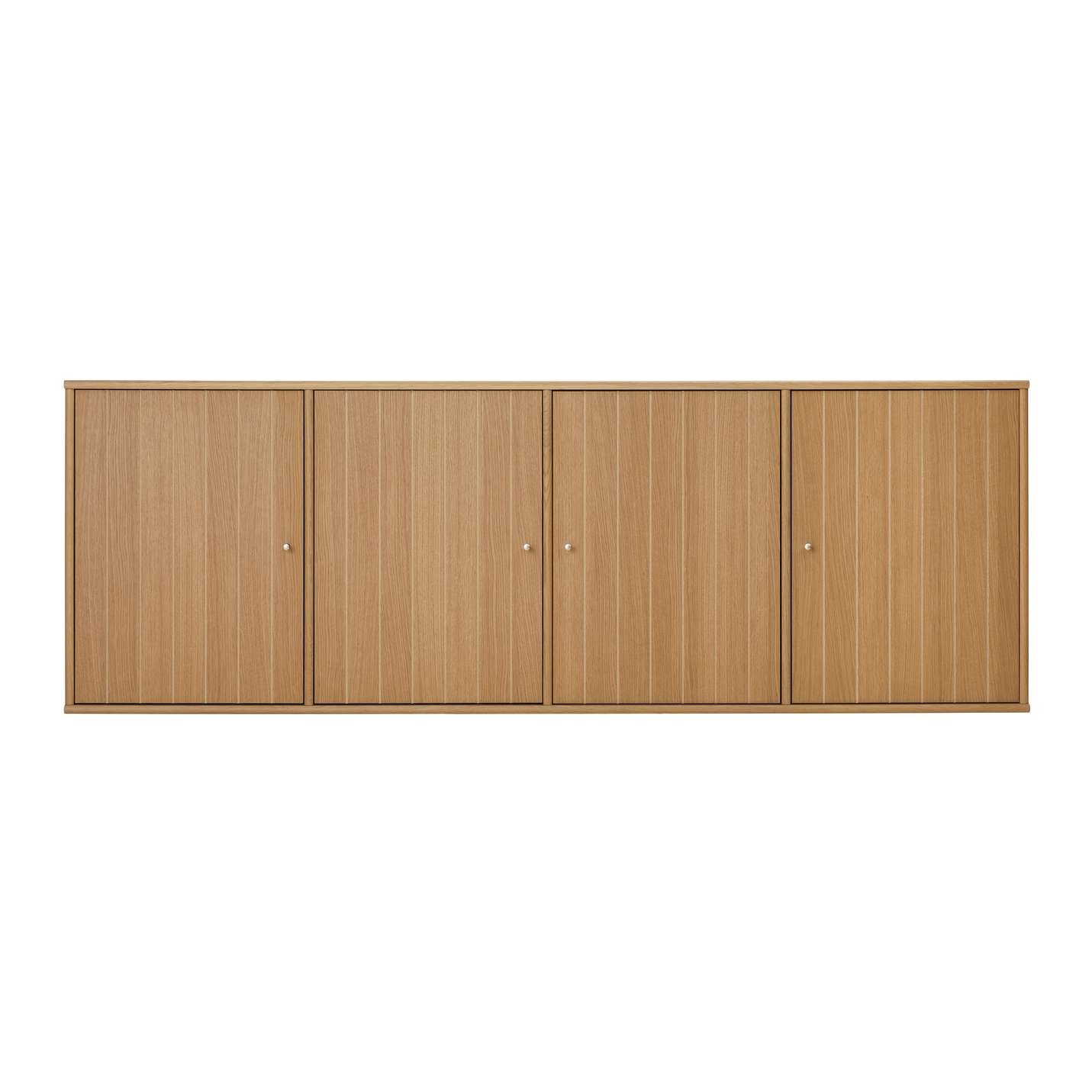 Hammel Furniture Sideboard »Mistral, Hochwertig Schrank, hängend/stehend, mit 4 gerillten Türen«, und 4 verstellbare Einlegeböden, B: 176 cm, anpassungsbar Designmöbel