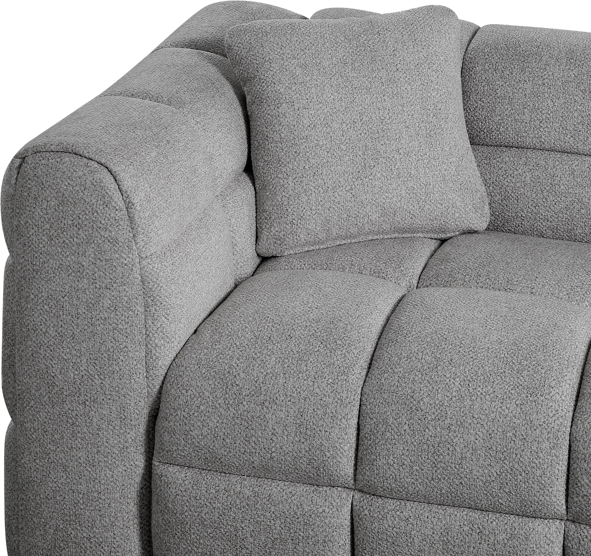 ATLANTIC home collection Big-Sofa »Thor Design-Sofa mit Steppung, Bubble-Optik, B:190cm« "Bubble"-3D Optik Sofa mit Taschenfederkern, inkl. Zierkissen