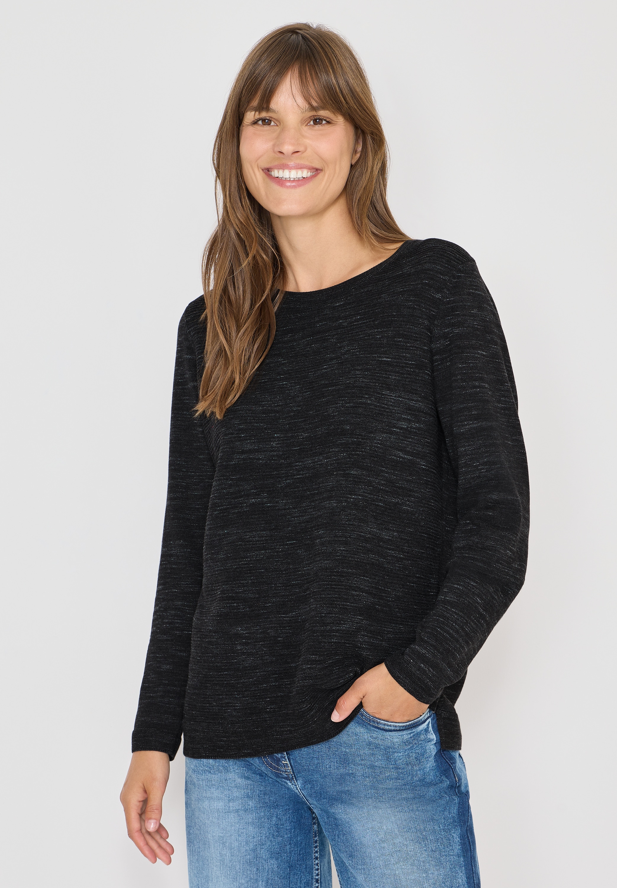 Cecil Strickpullover, mit Rundhalsausschnitt günstig online kaufen