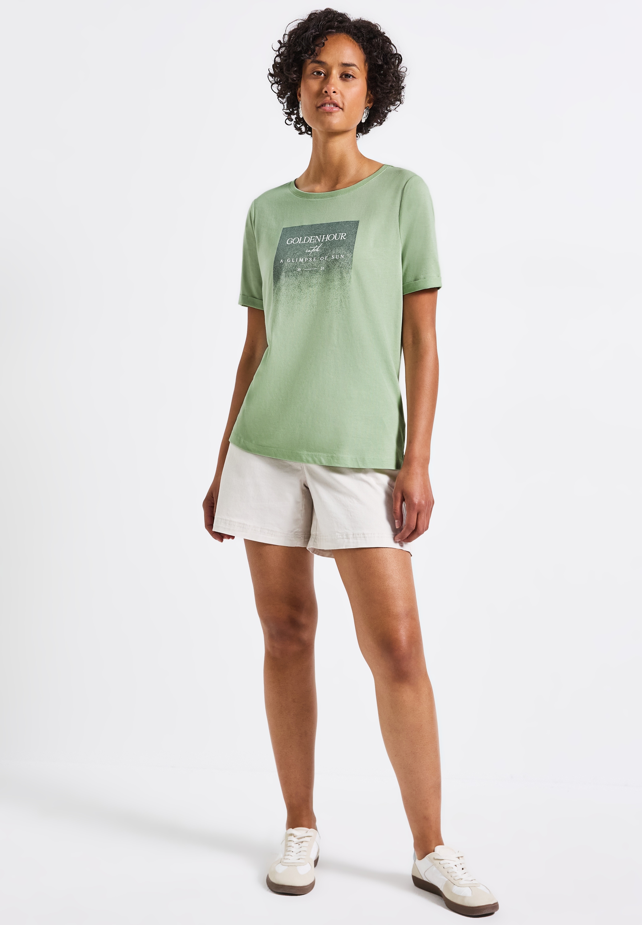 STREET ONE T-Shirt, mit U-Boot-Ausschnitt