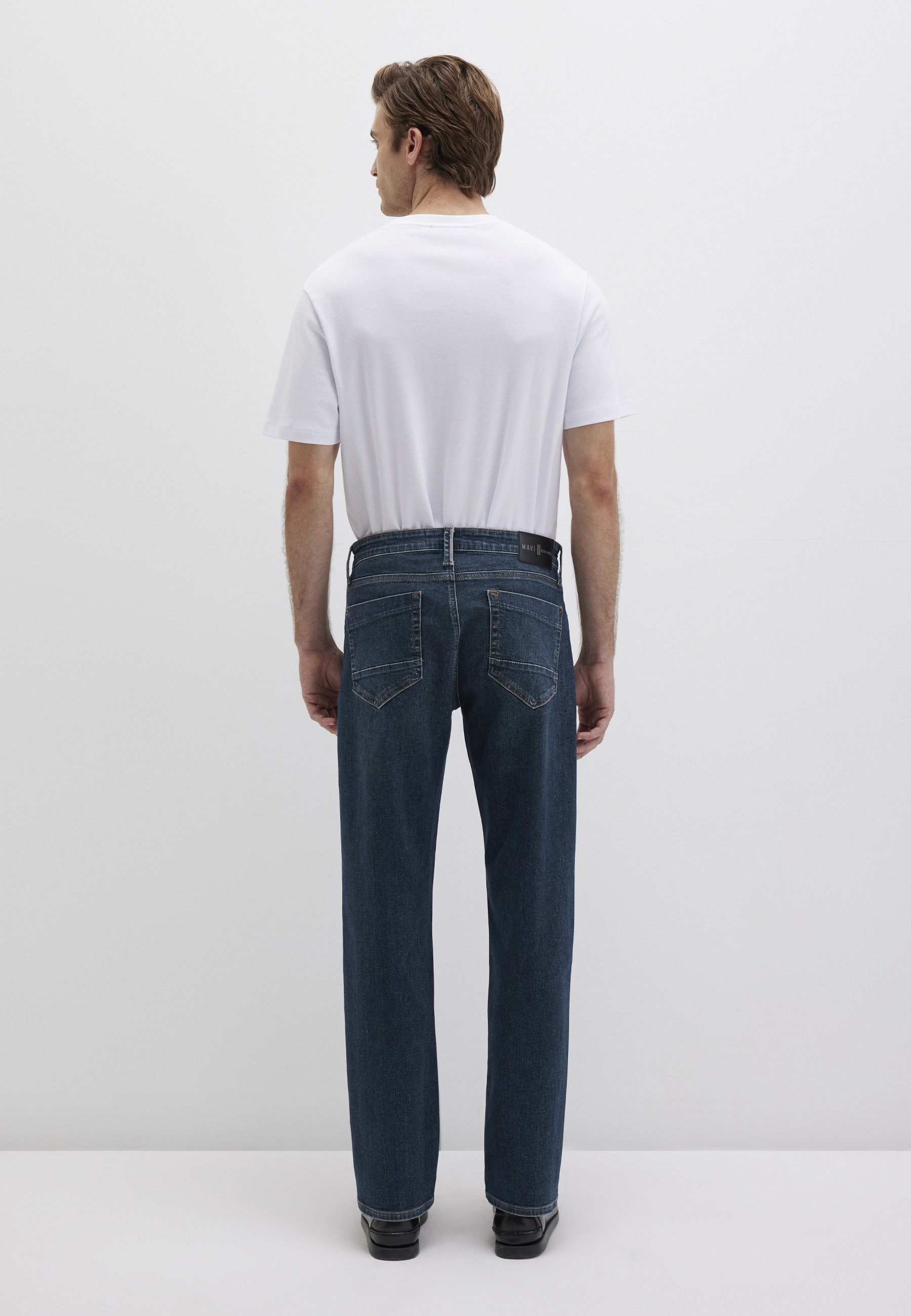 Straight-Jeans MAVI "MARCUS", Herren, Gr. 32, Länge 32, authentic shaded ultra move, 98% Baumwolle, 2% Elasthan, slim fit normal, Jeans Straight-Jeans, Slim Straight Jeans 3