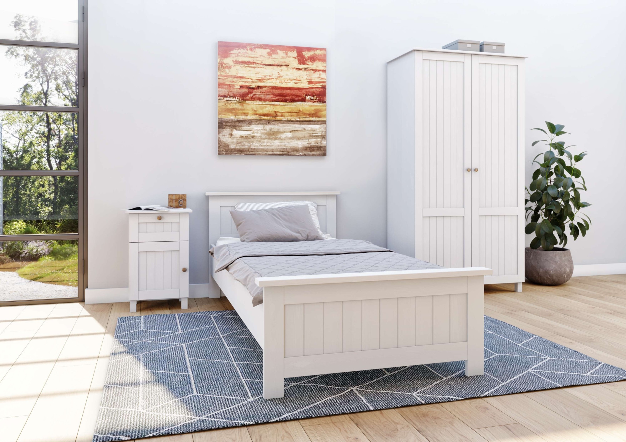 OTTO home Massivholzbett "Juventus, Bett, Massivholzbett, Holzbett, Bettrah günstig online kaufen