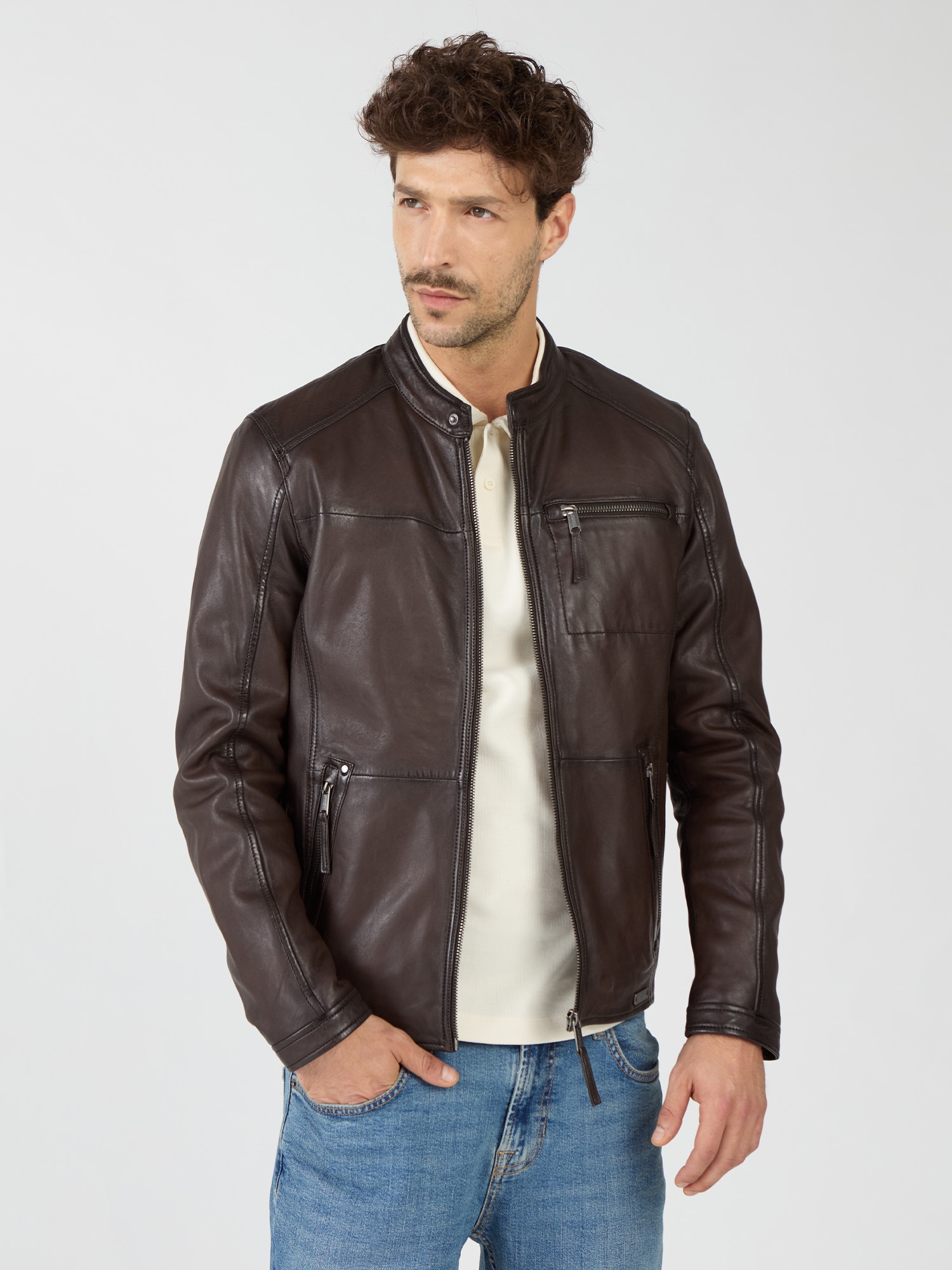 MUSTANG Lederjacke "31020238" günstig online kaufen