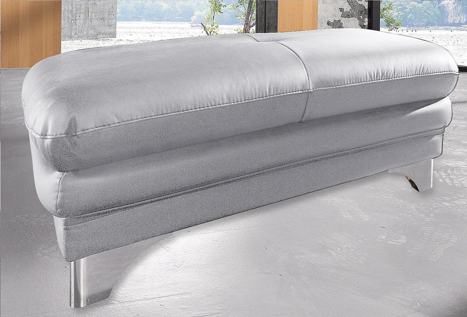 COTTA Polstergarnitur "Enterprise", (Set), Set: Ecksofa, Hocker, Kopfteilve günstig online kaufen