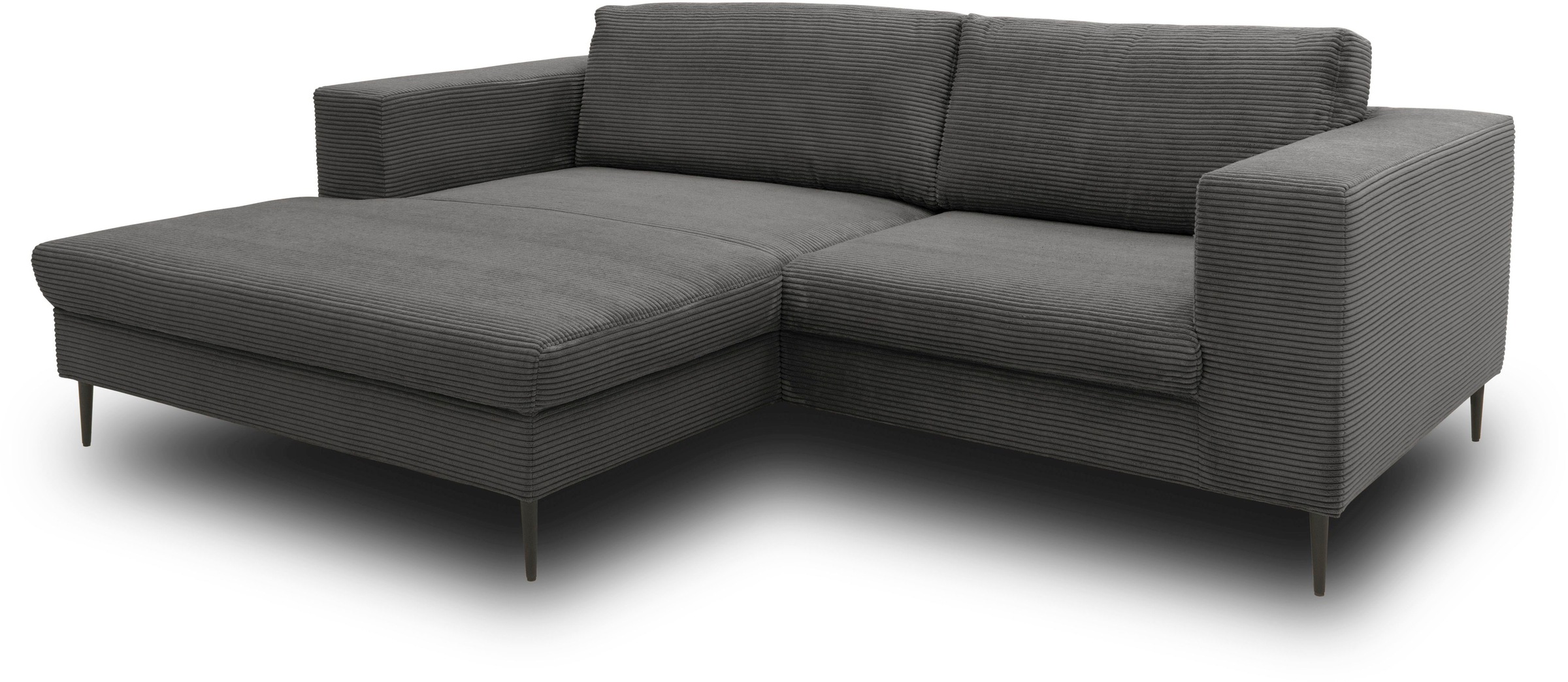 Thumbnail - DOMO collection Ecksofa "Modica kompakt und elegant, Breite 244, L-Form" moderne Optik mit extrabreiter Recamiere, auch ...