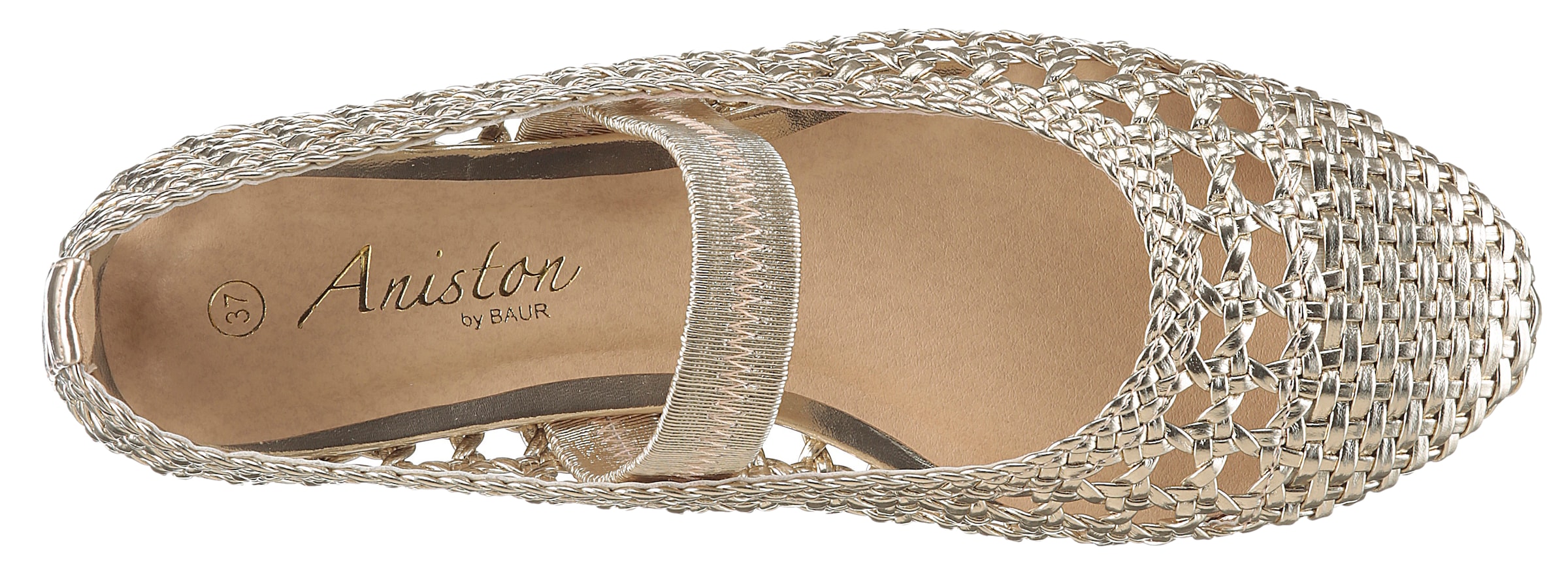 Aniston SHOES Ballerina  Sommerschuh in Flechtoptik - NEUE KOLLEKTION