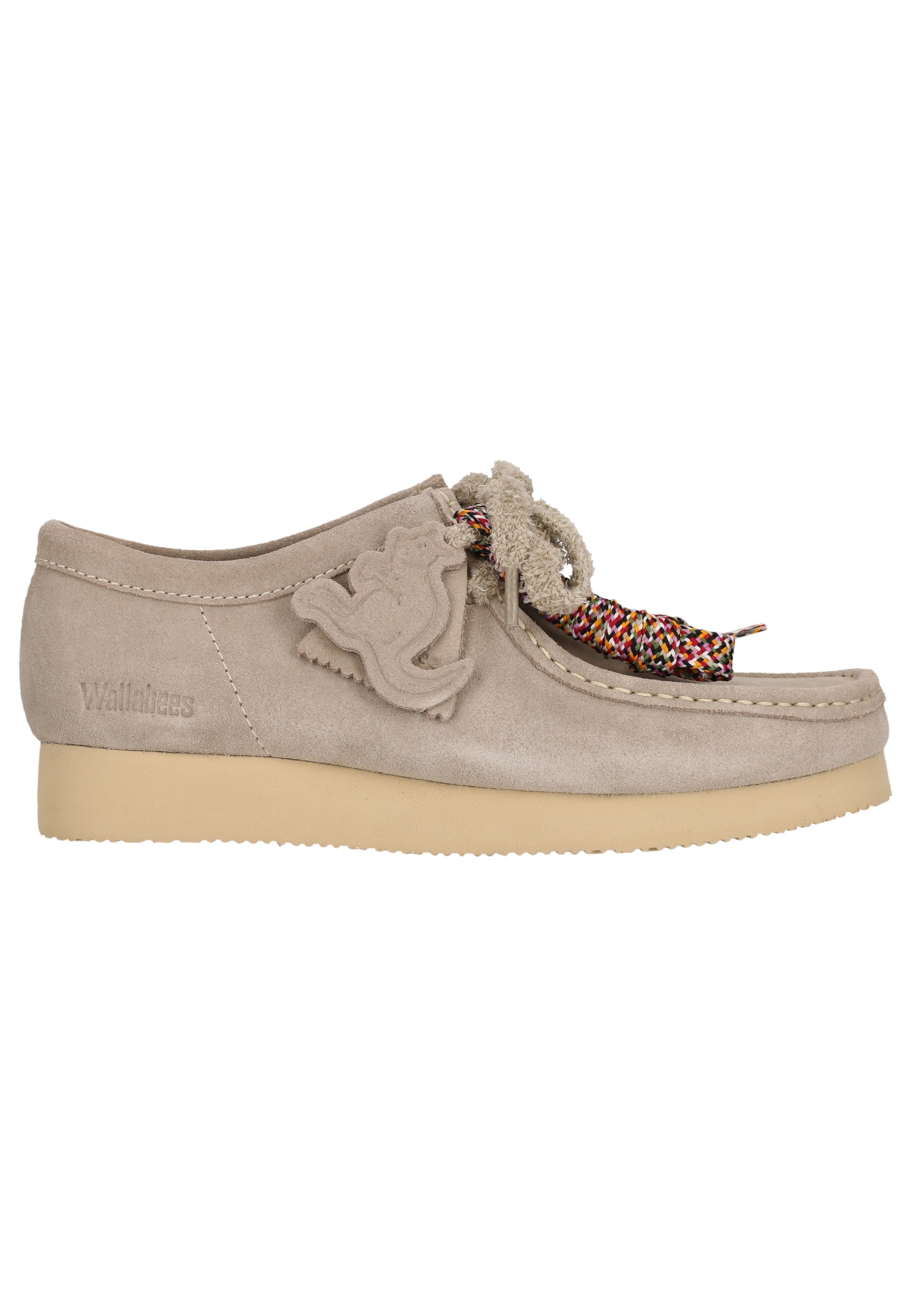 Clarks Wallabee Lace-up Shoe Beige Leather Size 42 2