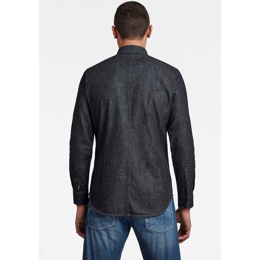 G-Star RAW Jeanshemd »Zip pkt slim shirt l\s«