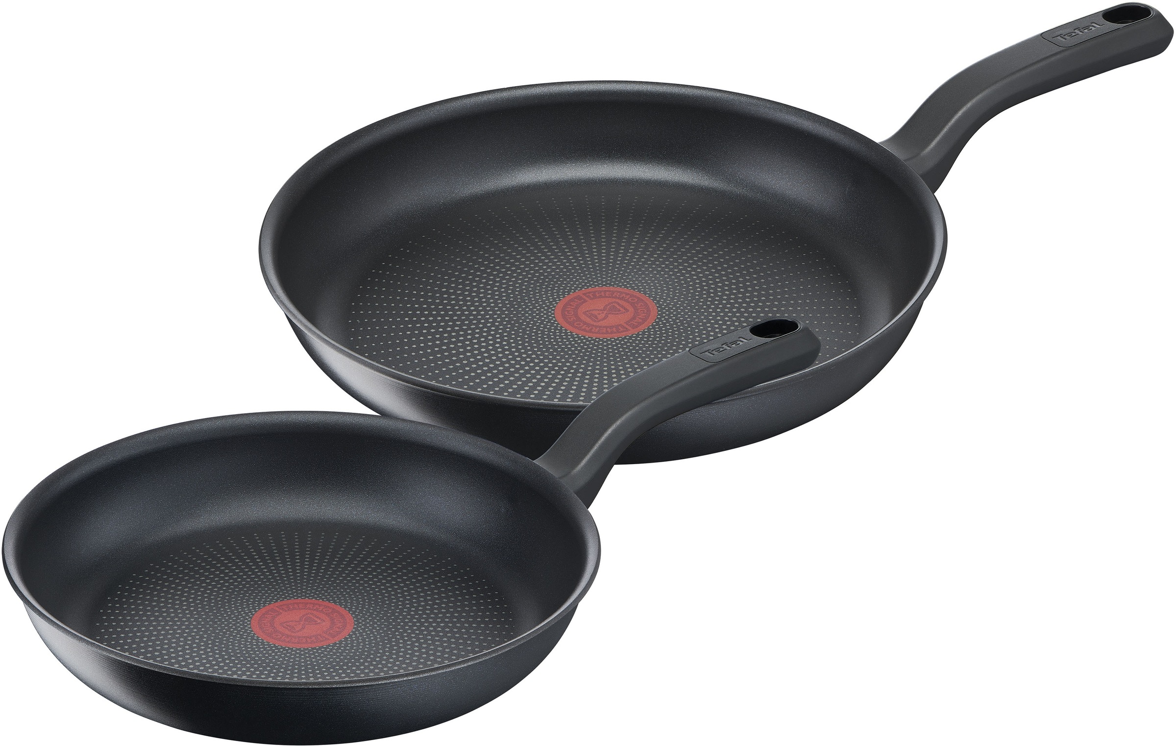 Tefal Pfannen-Set "Daily Chef", Aluminium, (Set, 2 tlg., 1x Bratpfanne Ø 24 cm, 1x Bratpfanne Ø 28 cm, Höhe 5 cm), Alumi