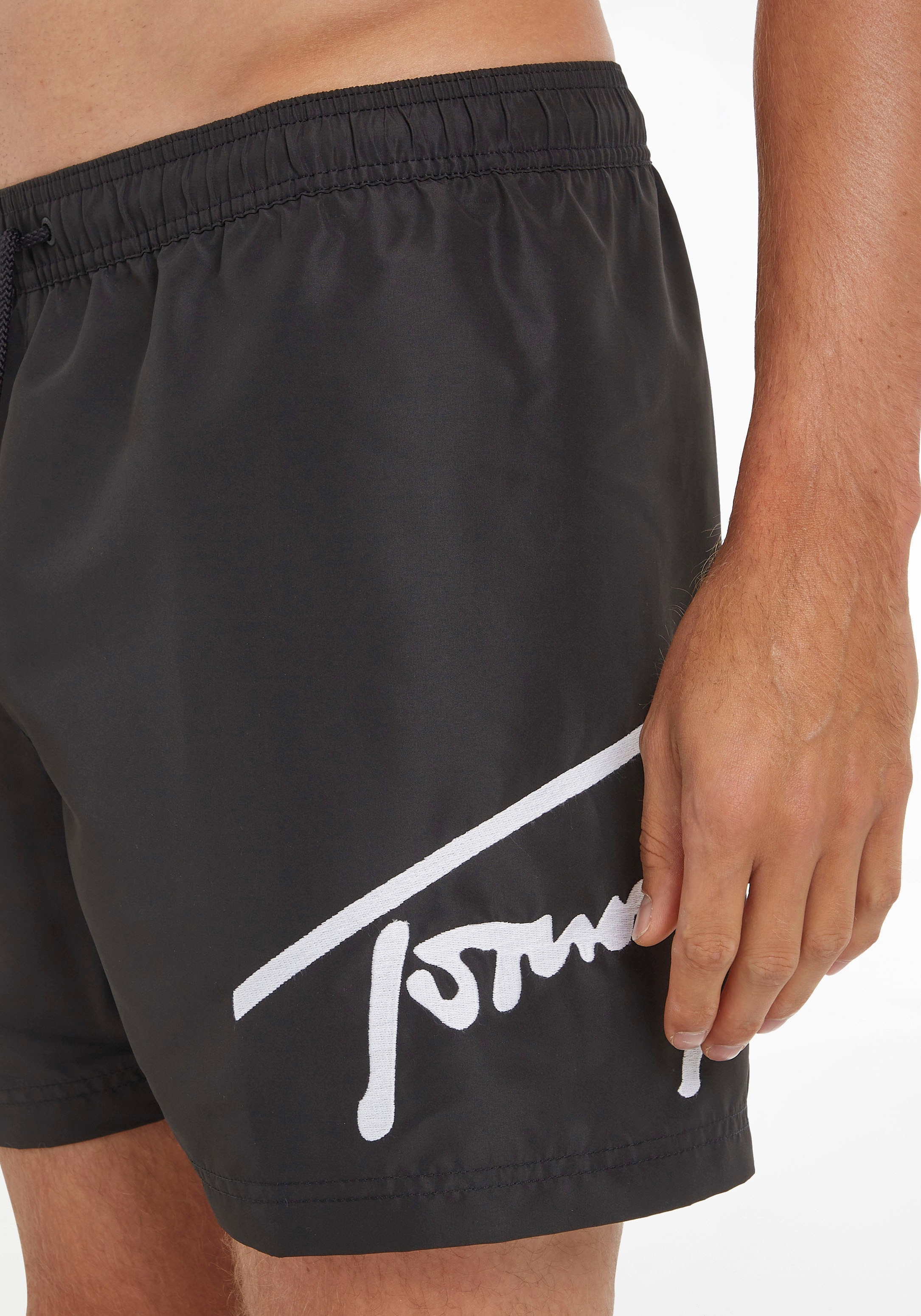 Tommy Swimwear Markenlabel Hilfiger BAUR Tommy MEDIUM DRAWSTRING«, mit Hilfiger | Badeshorts »SF