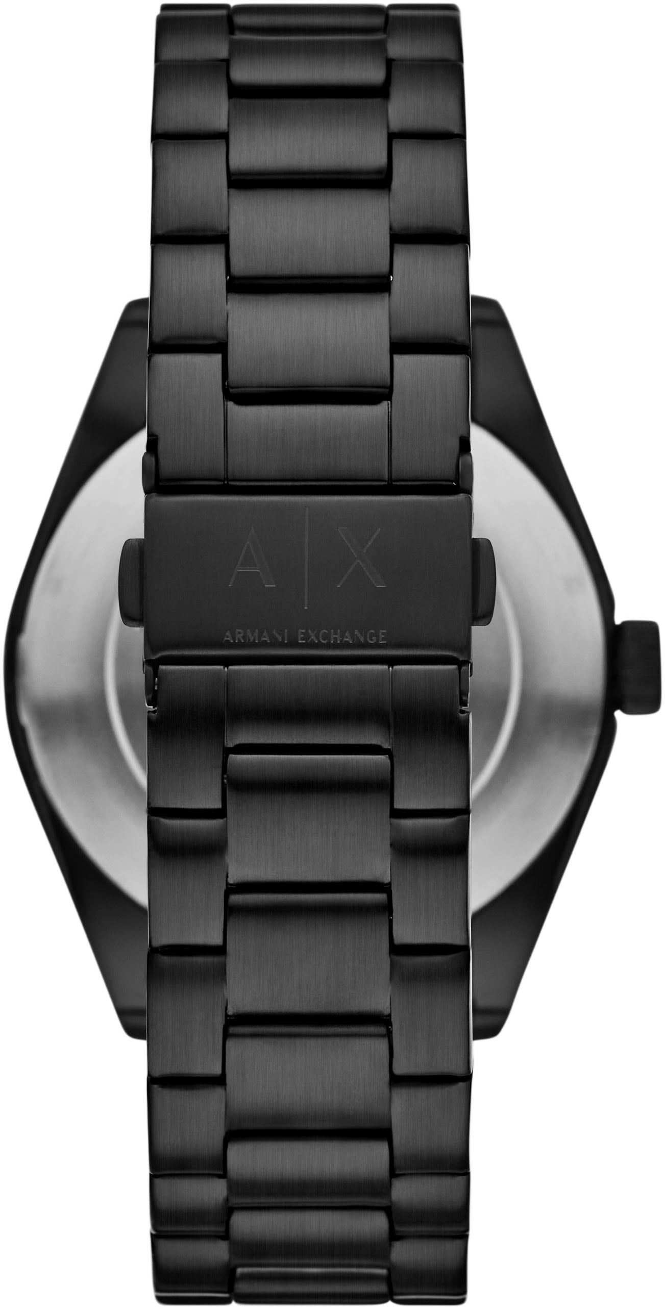ARMANI EXCHANGE Quarzuhr, Armbanduhr, Damenuhr, Herrenuhr, Edelstahlarmband, analog, Tag