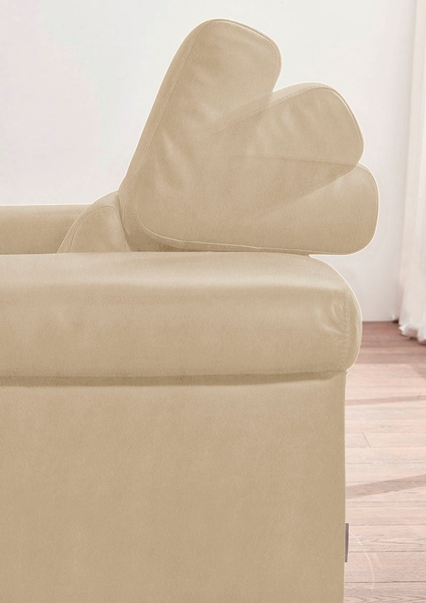 W.SCHILLIG 2-Sitzer »finn«, German Design Award 2016, Fußgestell Nussbaum natur, Breite 210 cm