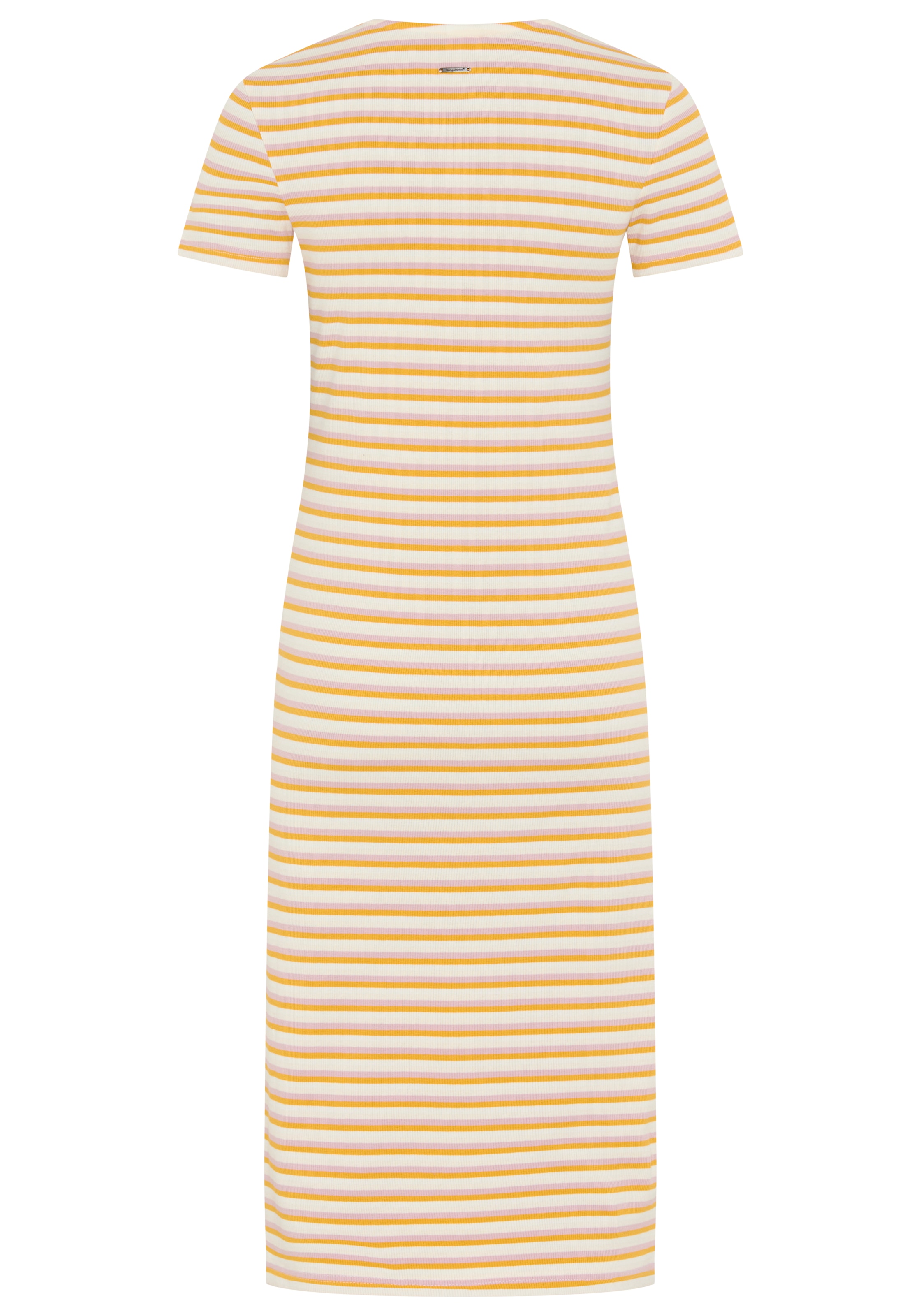 KangaROOS Midikleid Midikleid, figurbetonte Passform, Kurzarm, mit Schlitz am Saum