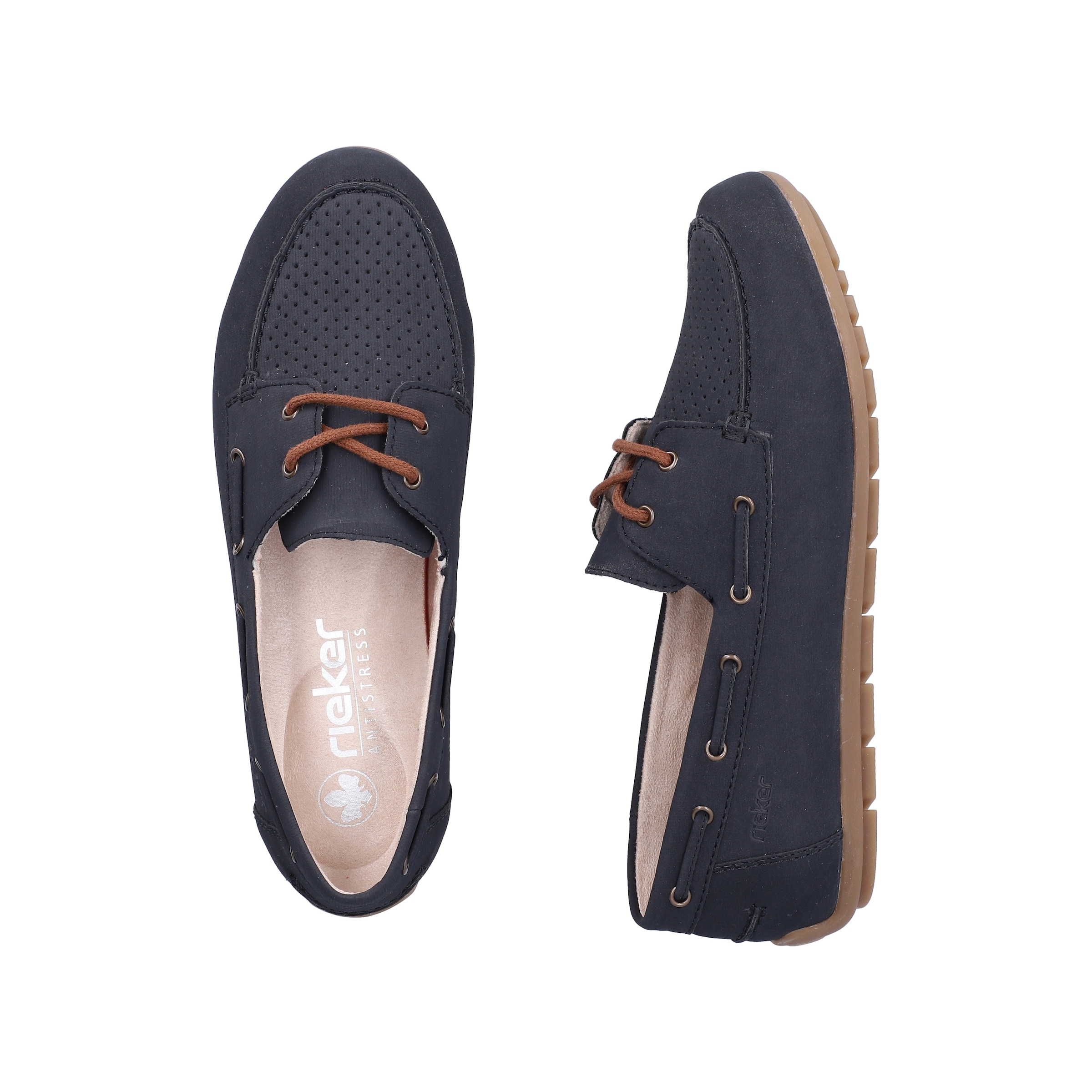 Rieker Bootsschuh  Mokassin, Schnürschuh, Halbschuh mit weicher Innensohle