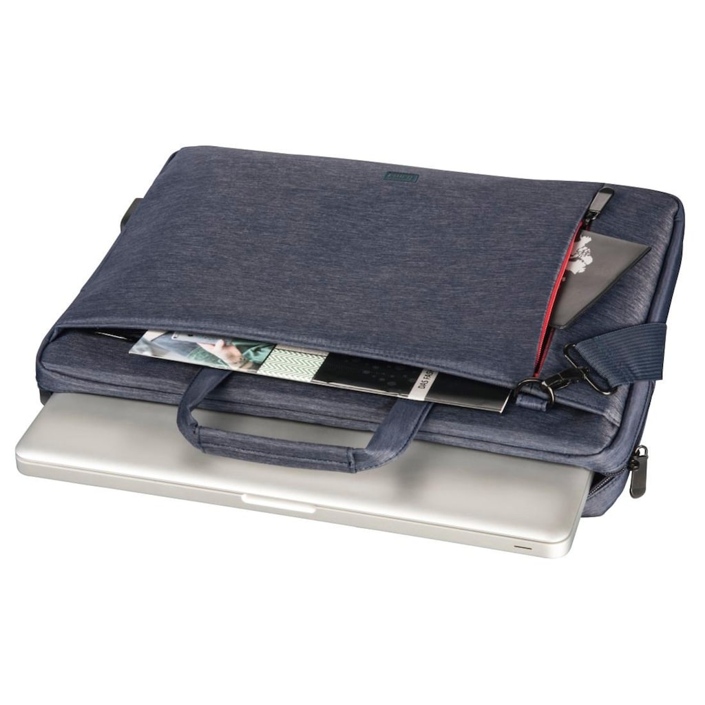 Hama Laptoptasche »Notebook Tasche bis 44cm (17,3"), Farbe Blau, modisches Design«