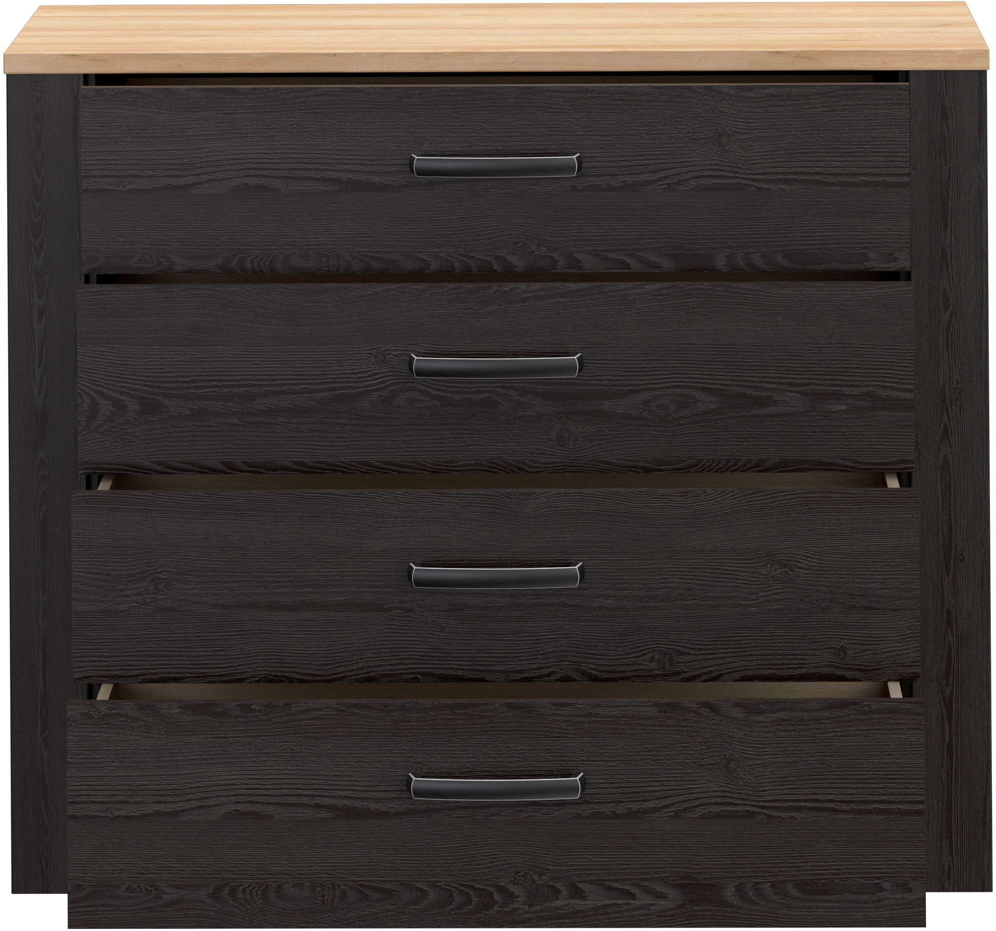 Thumbnail - FORTE Kommode "Bohol" B/H/T 101,4/87/42 cm, 4 Schubkästen