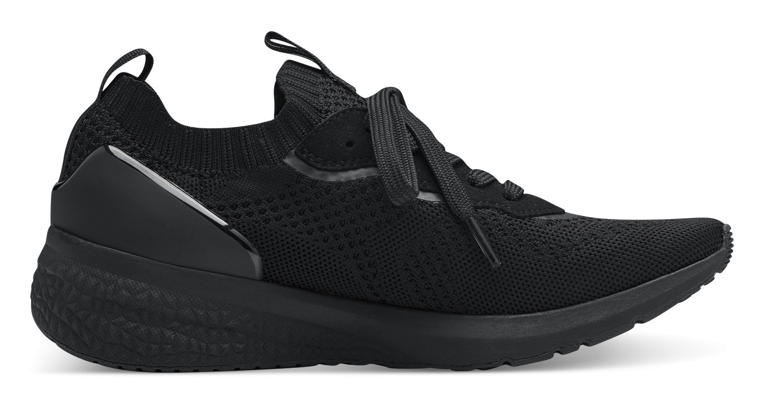 Tamaris Slip-On Sneaker, Freizeitschuh, Halbschuh, Schnürschuh mit aufgesetzer Zierschnürung