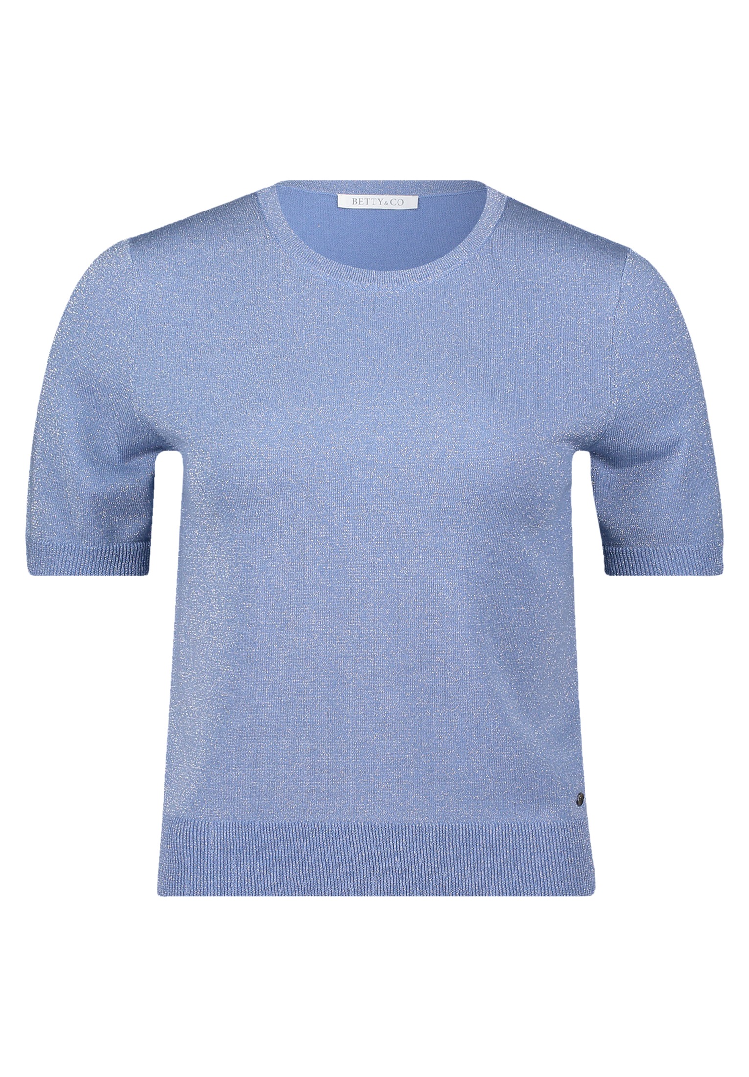 Betty&Co Kurzarmshirt »Betty & Co Feinstrickpullover mit Lurexfaden«, (1 tlg.)