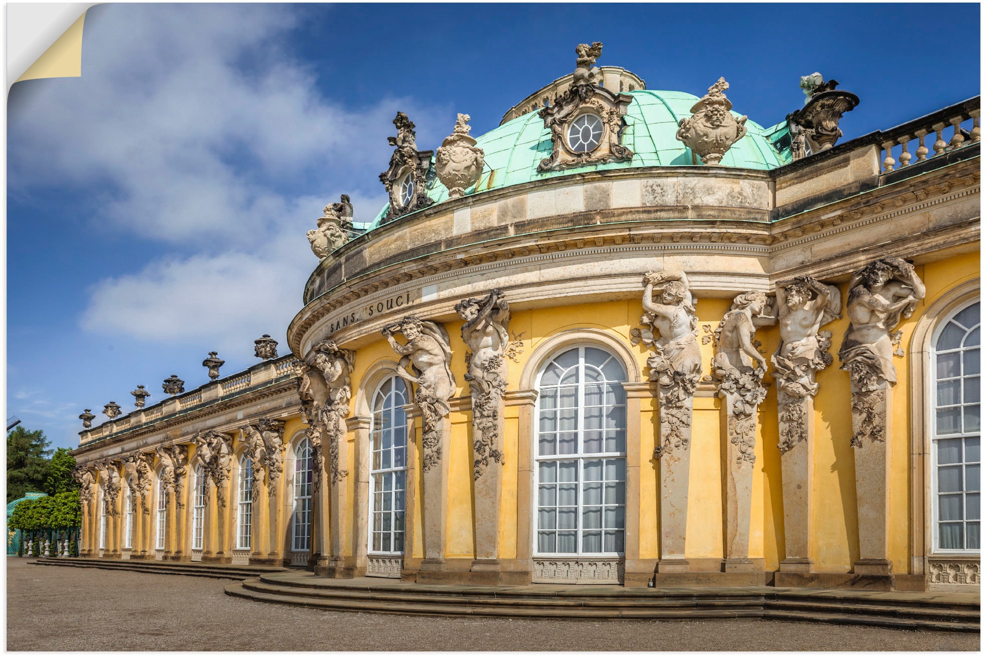 Artland Wandbild »Schloss Sanssouci«, Gebäude, (1 St.), als Alubild,  Leinwandbild, Wandaufkleber oder Poster in versch. Größen kaufen | BAUR