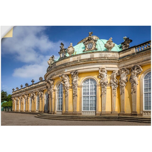 Artland Wandbild »Schloss Sanssouci«, Gebäude, (1 St.), als Alubild,  Leinwandbild, Wandaufkleber oder Poster in versch. Größen kaufen | BAUR