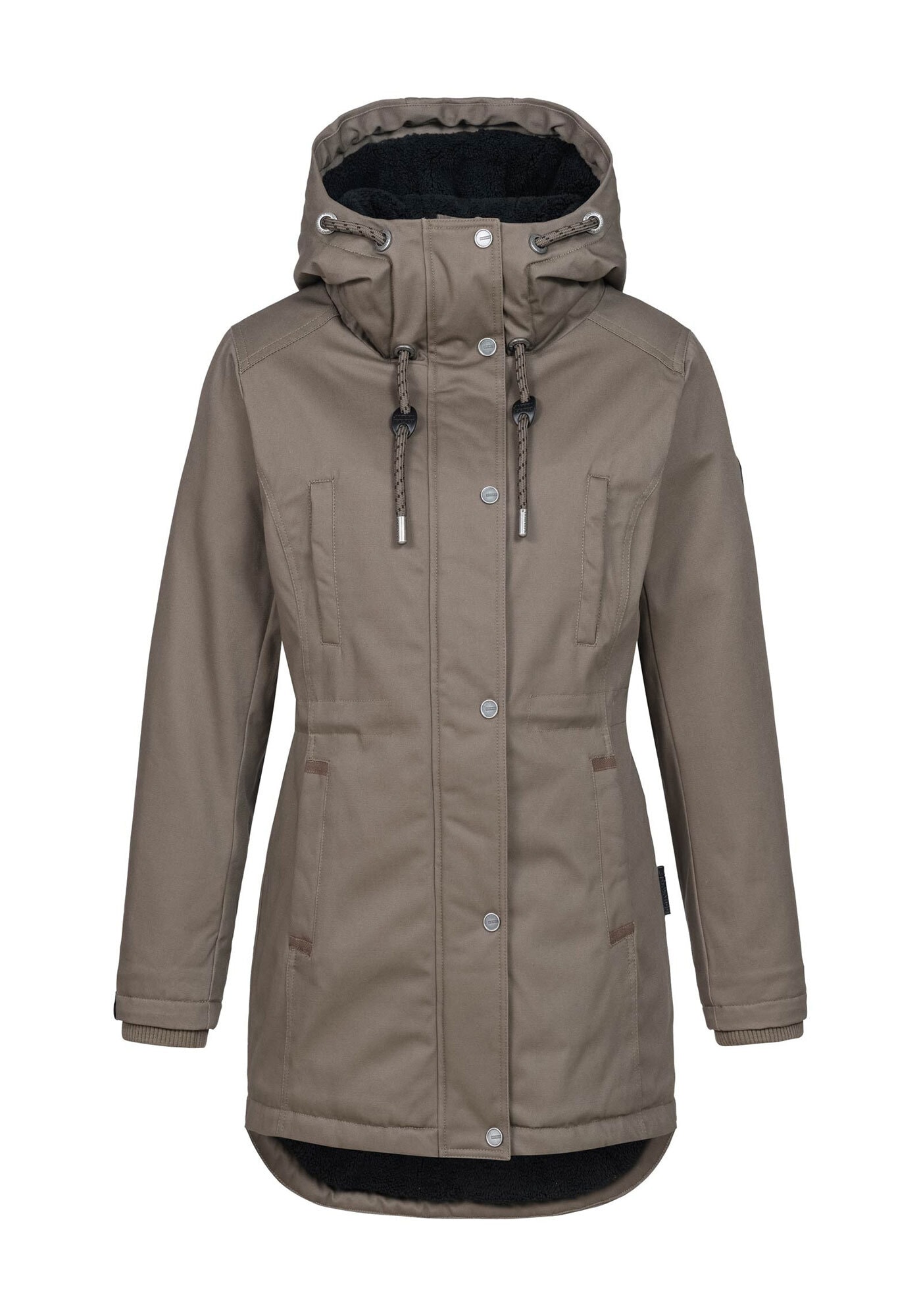 Navahoo Winterjacke »Winterfunke«, Designer Winterjacke mit Teddyfell gefüttert