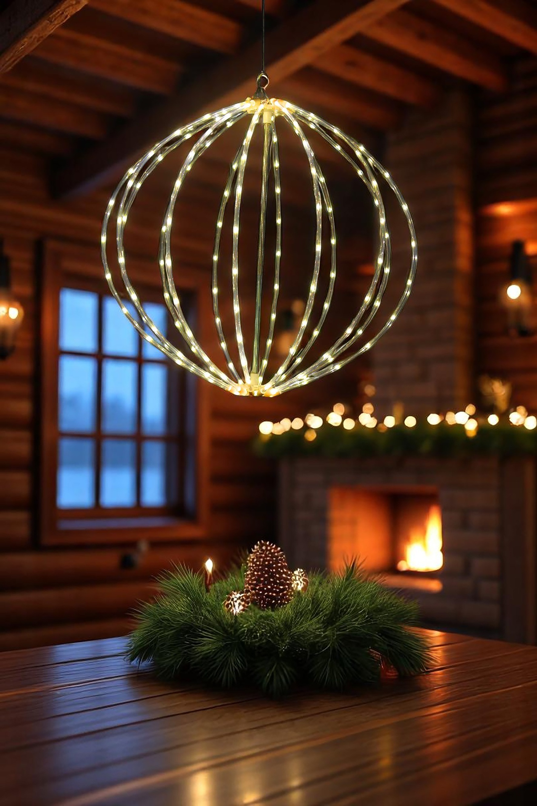 my home LED Kugelleuchte "Dekolicht Tori, Ø 40 cm" LED-Modul 1 Stk. Warmwei günstig online kaufen