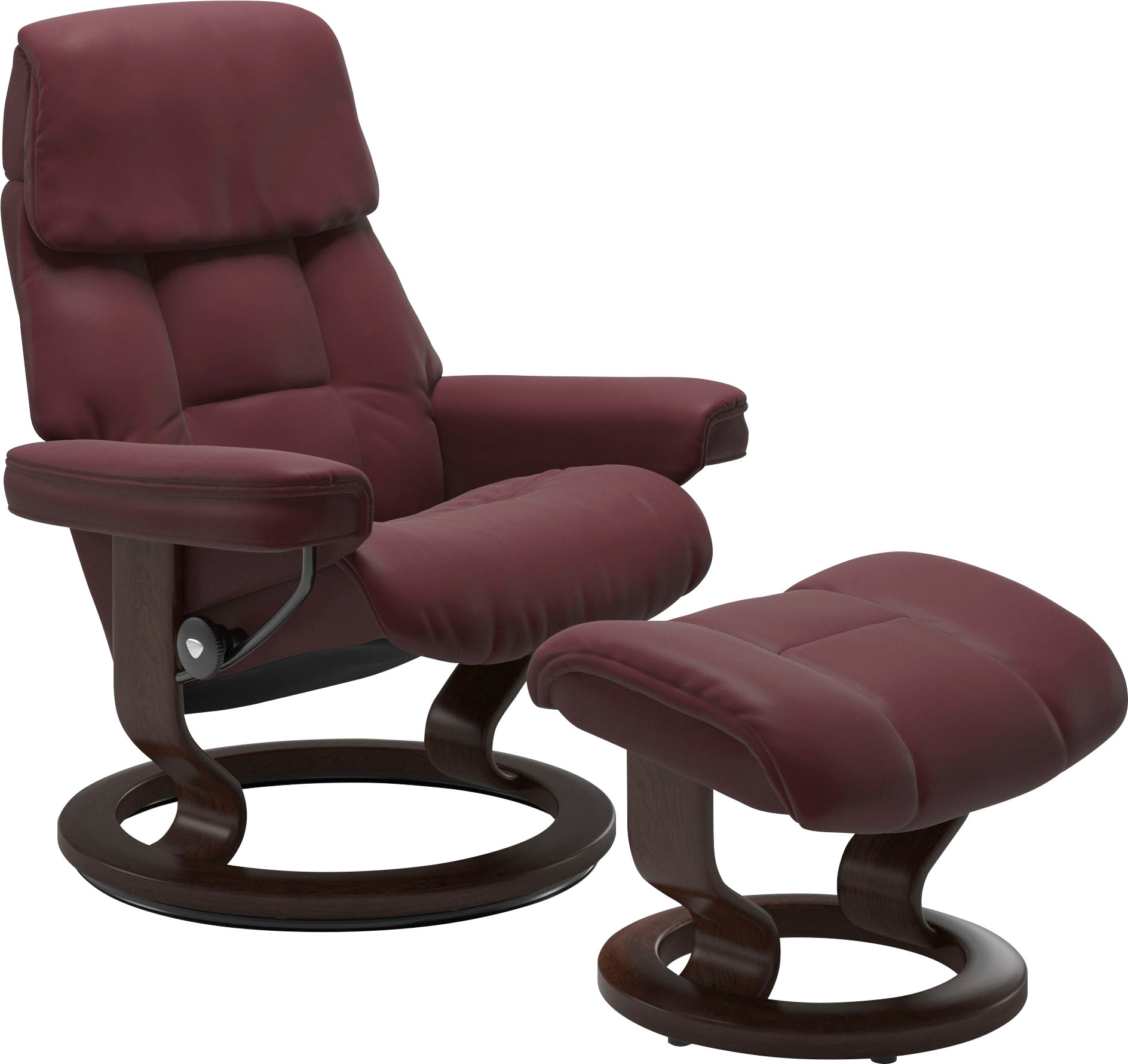 Stressless Relaxsessel "Ruby" mit Classic Base, Größe S, Gestell Eiche, Wenge, Braun & Schwarz