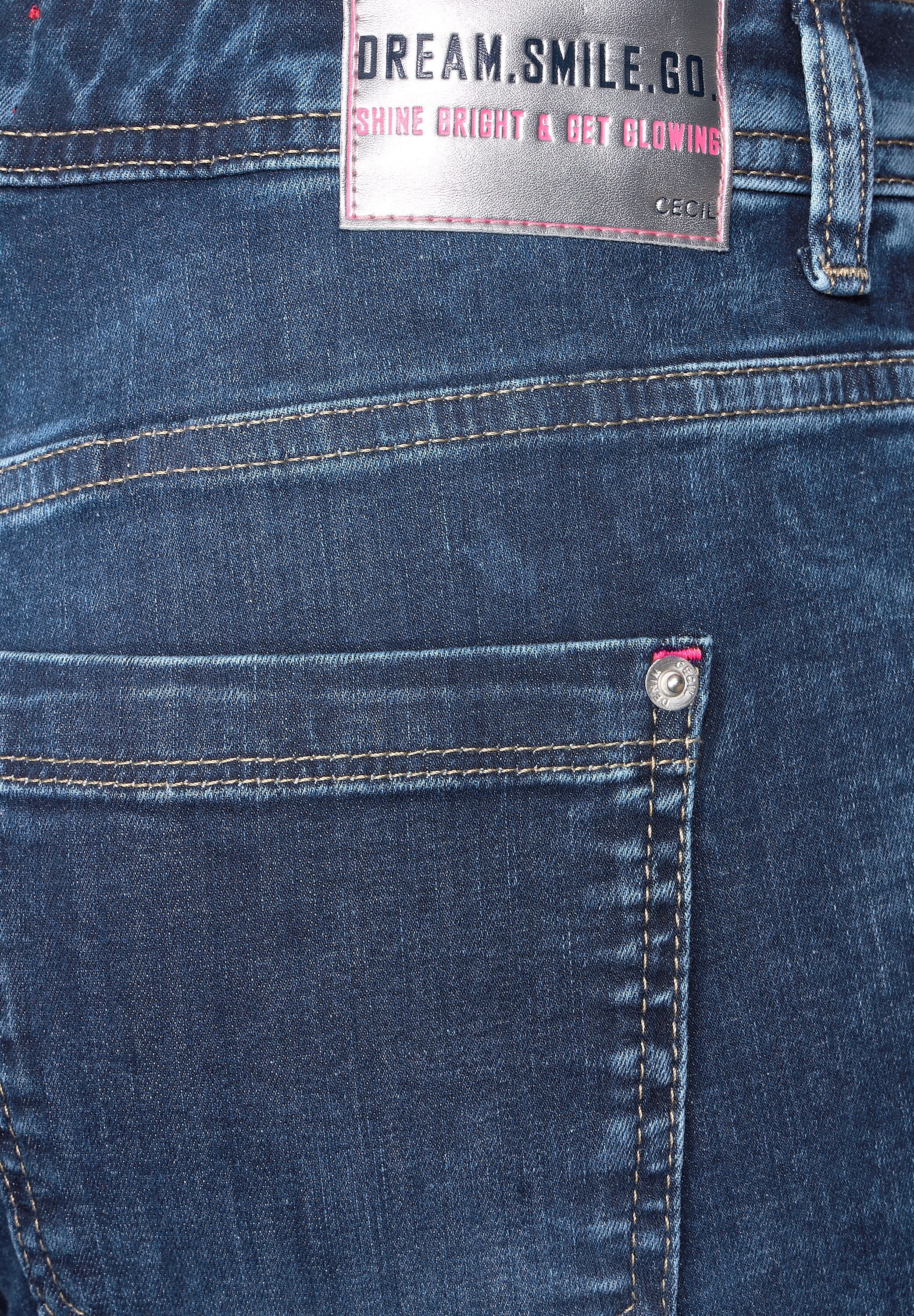 Cecil Slim-fit-Jeans, High Waist