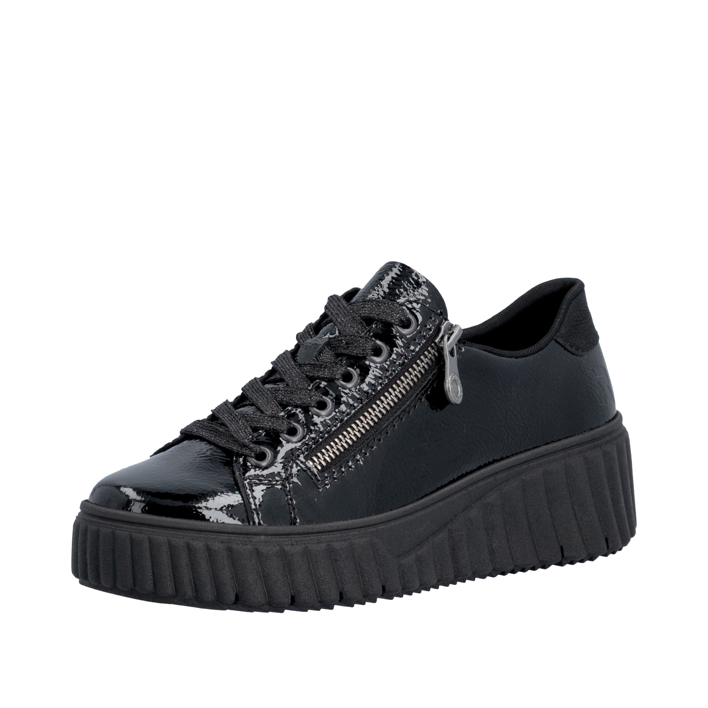 Rieker Plateausneaker Freizeitschuh, Halbschuh, Schnürschuh mit Plateausohle