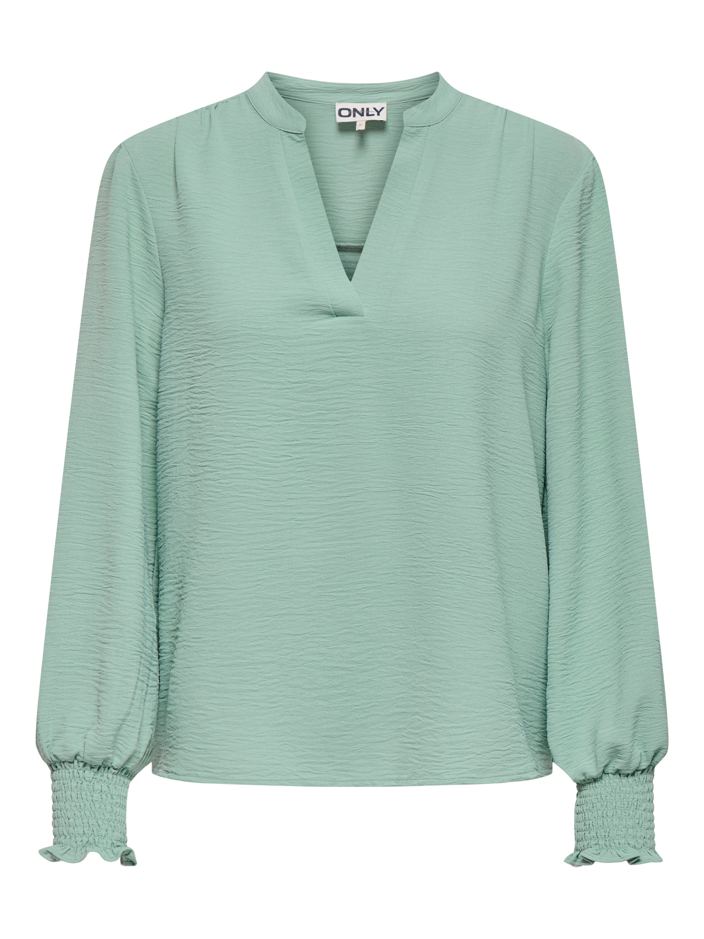 ONLY Blusenshirt "ONLMETTE V-NECK LS SMOCK TOP NOOS WVN" günstig online kaufen