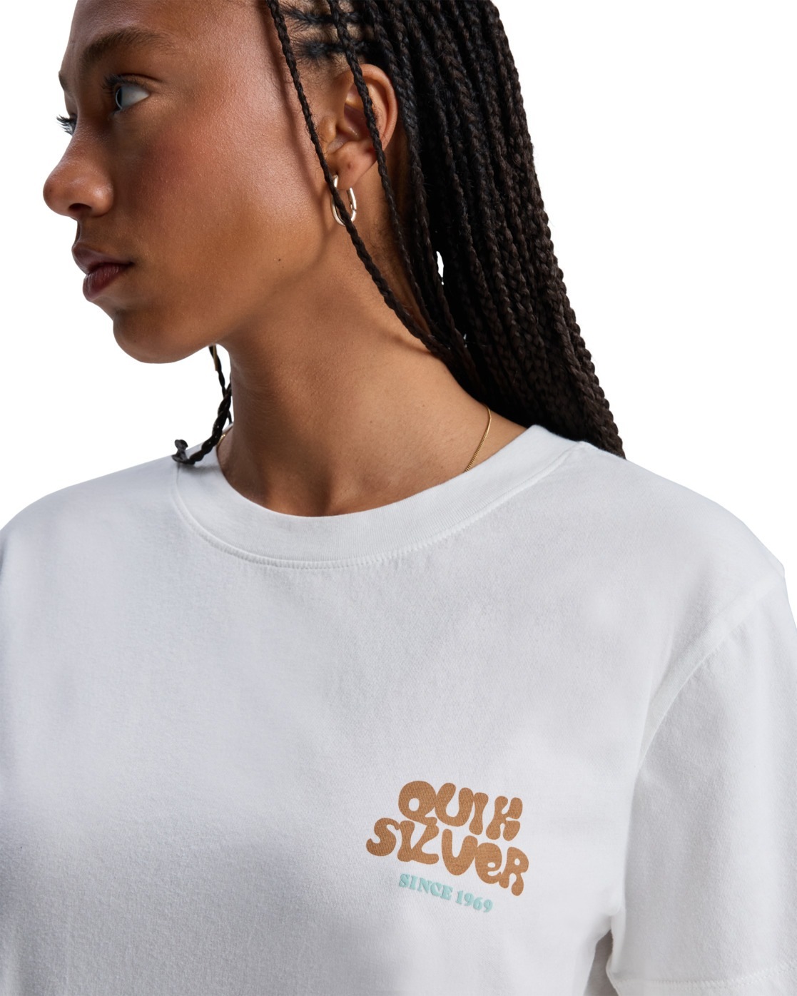 Quiksilver Standard Women T-Shirt White S 3