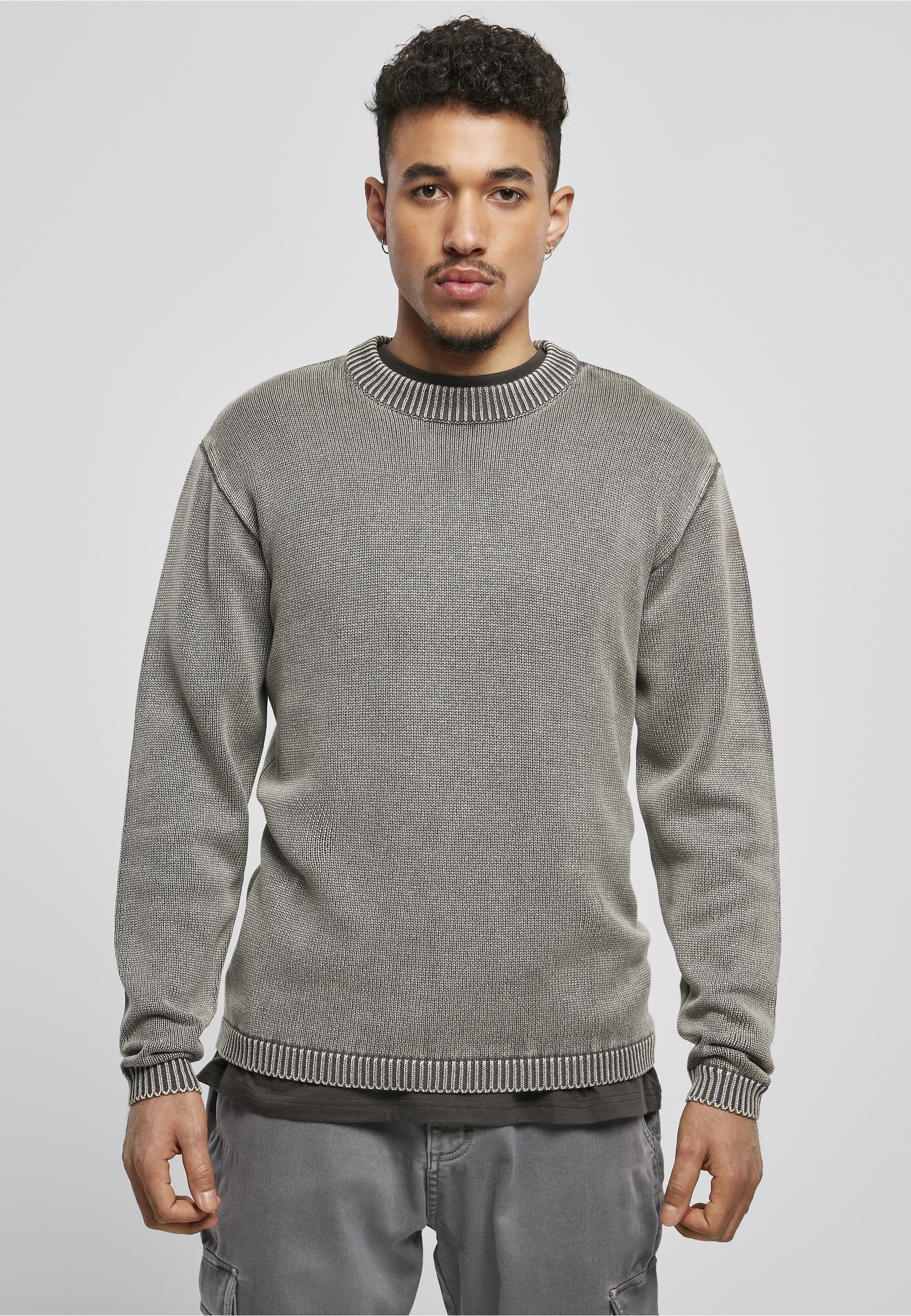 URBAN CLASSICS Sweatshirt »Urban Classics Herren Washed Sweater«, 1 Stk.
