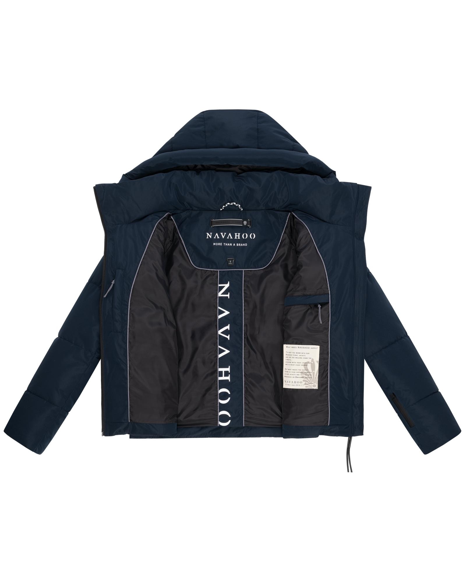 Navahoo Steppjacke »Frostherz XIV«, mit Kapuze, Kurze gesteppte Damen Winterjacke mit abnehmbarer Kapuze