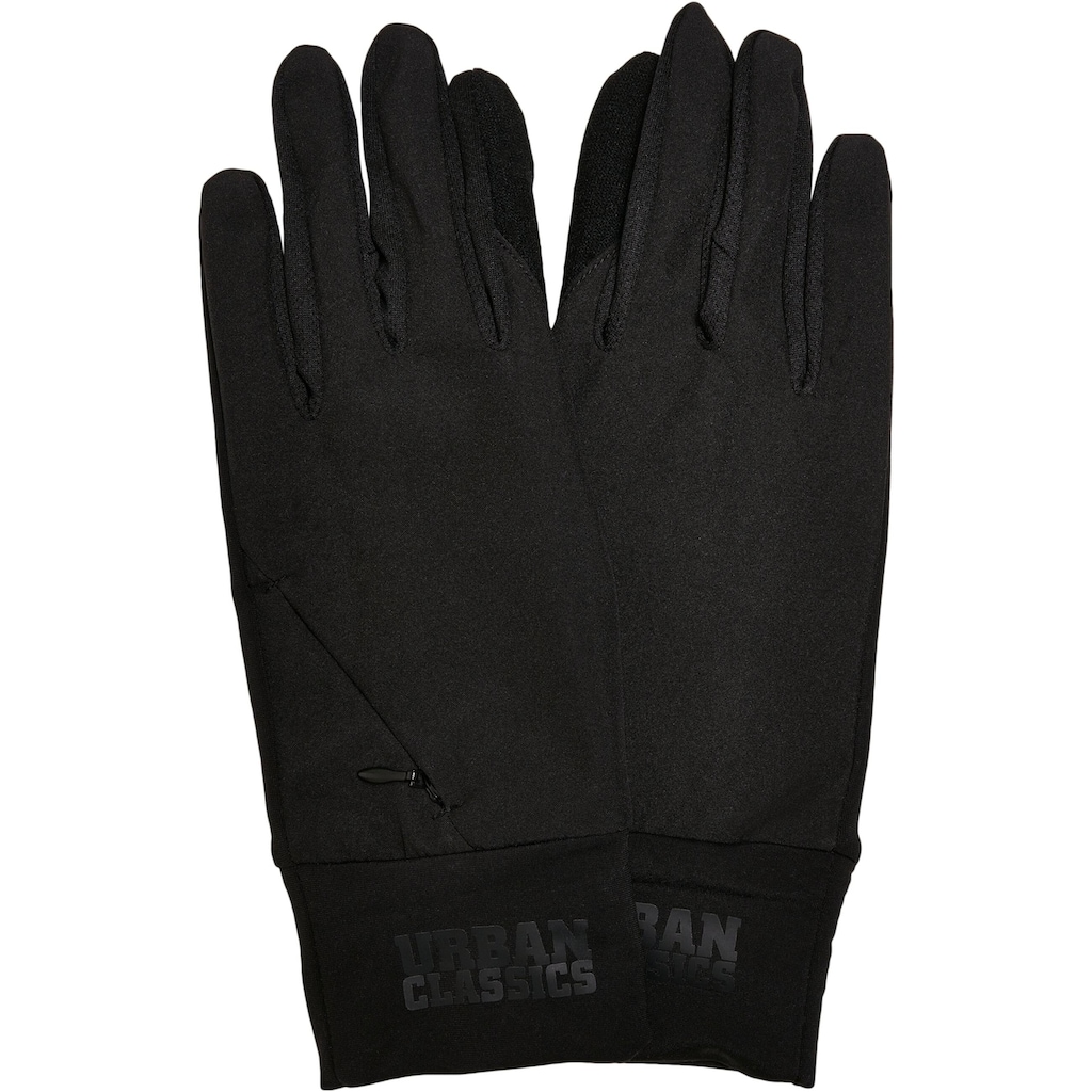 URBAN CLASSICS Baumwollhandschuhe »Unisex Logo Cuff Performance Gloves«