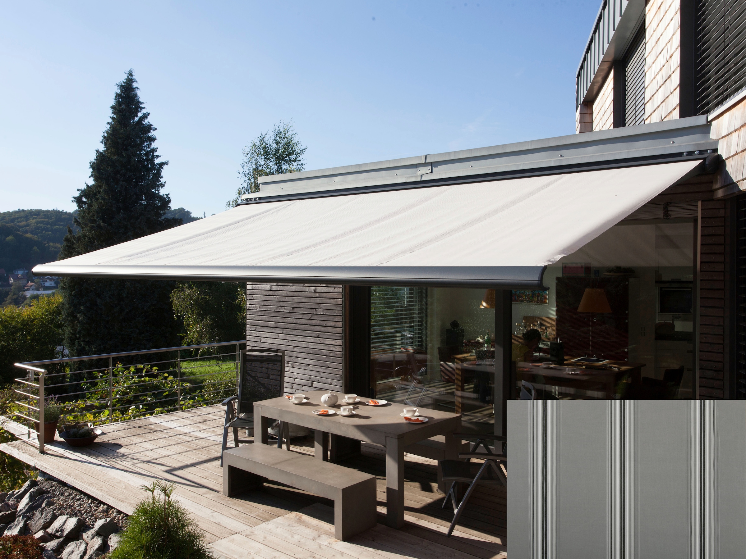Wismar Kassettenmarkise "Classic S-Compact", Breite: 450 cm, Ausfall: 250 c günstig online kaufen