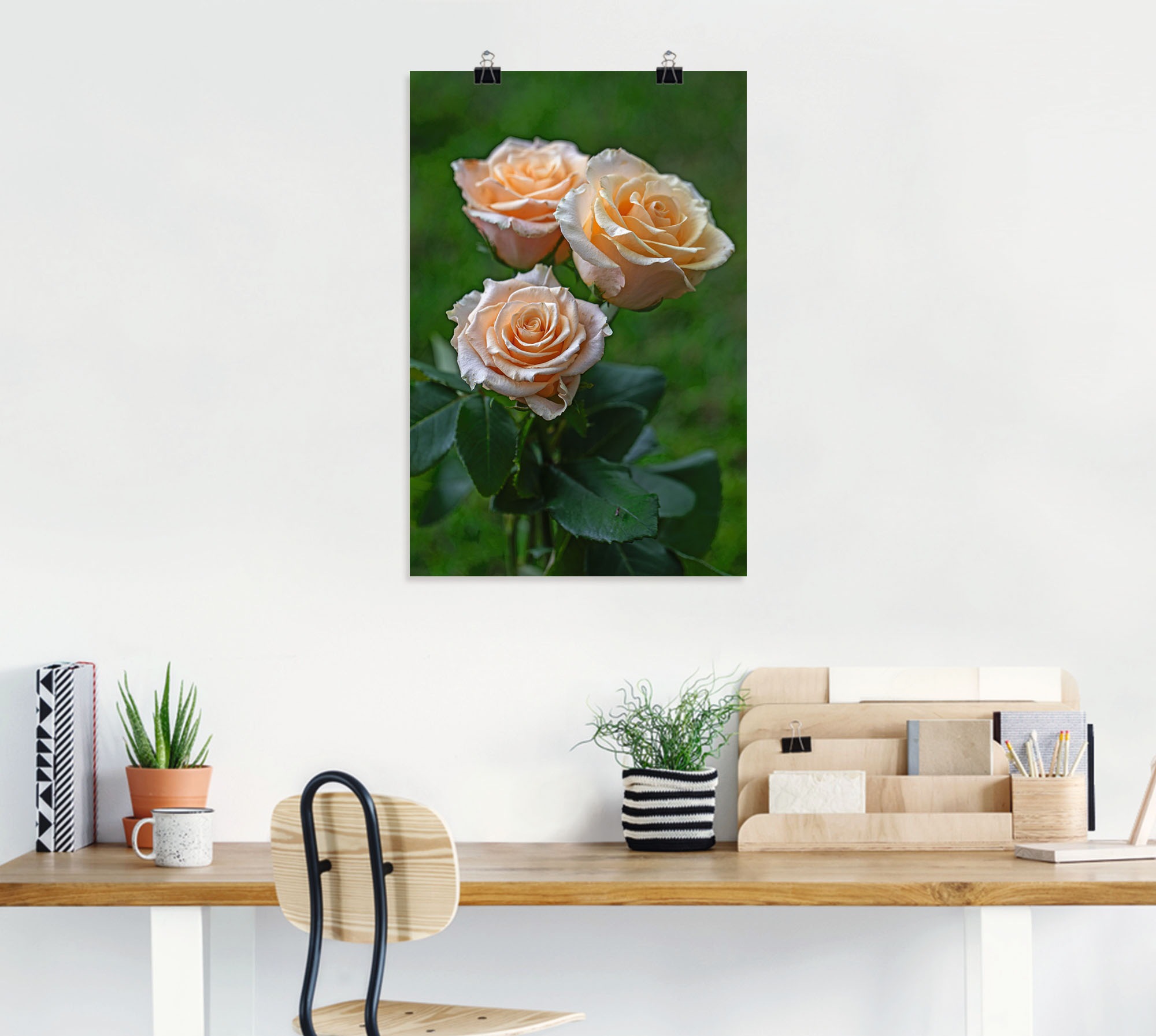 Artland Wandfolie »wunderschöne Rosen«, Blumenbilder, (1 St.), selbstklebend