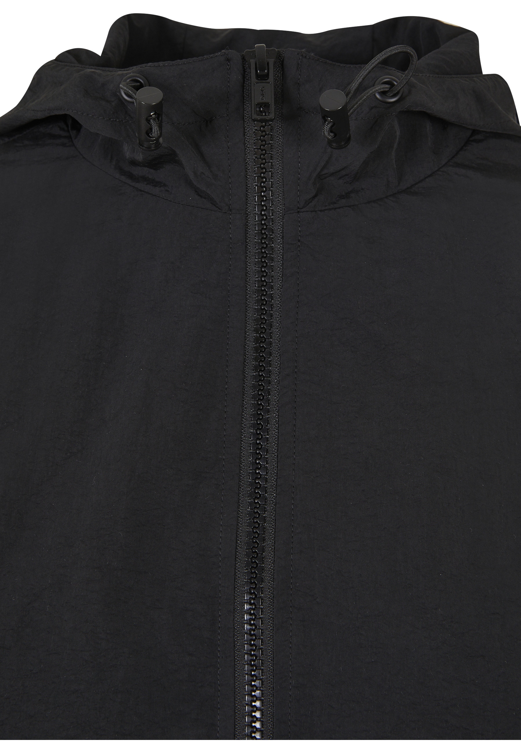 URBAN CLASSICS Outdoorjacke »Urban Classics Damen Ladies Short 3-Tone Crinkle Jacket« 1 Stk. tlg. mit Kapuze