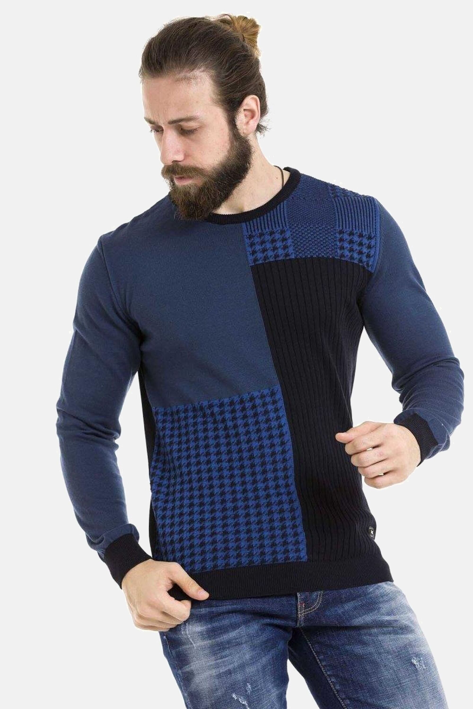 Cipo & Baxx Rundhalspullover "Pullover" 1 Stk. tlg. im modernen Look, CP263 günstig online kaufen