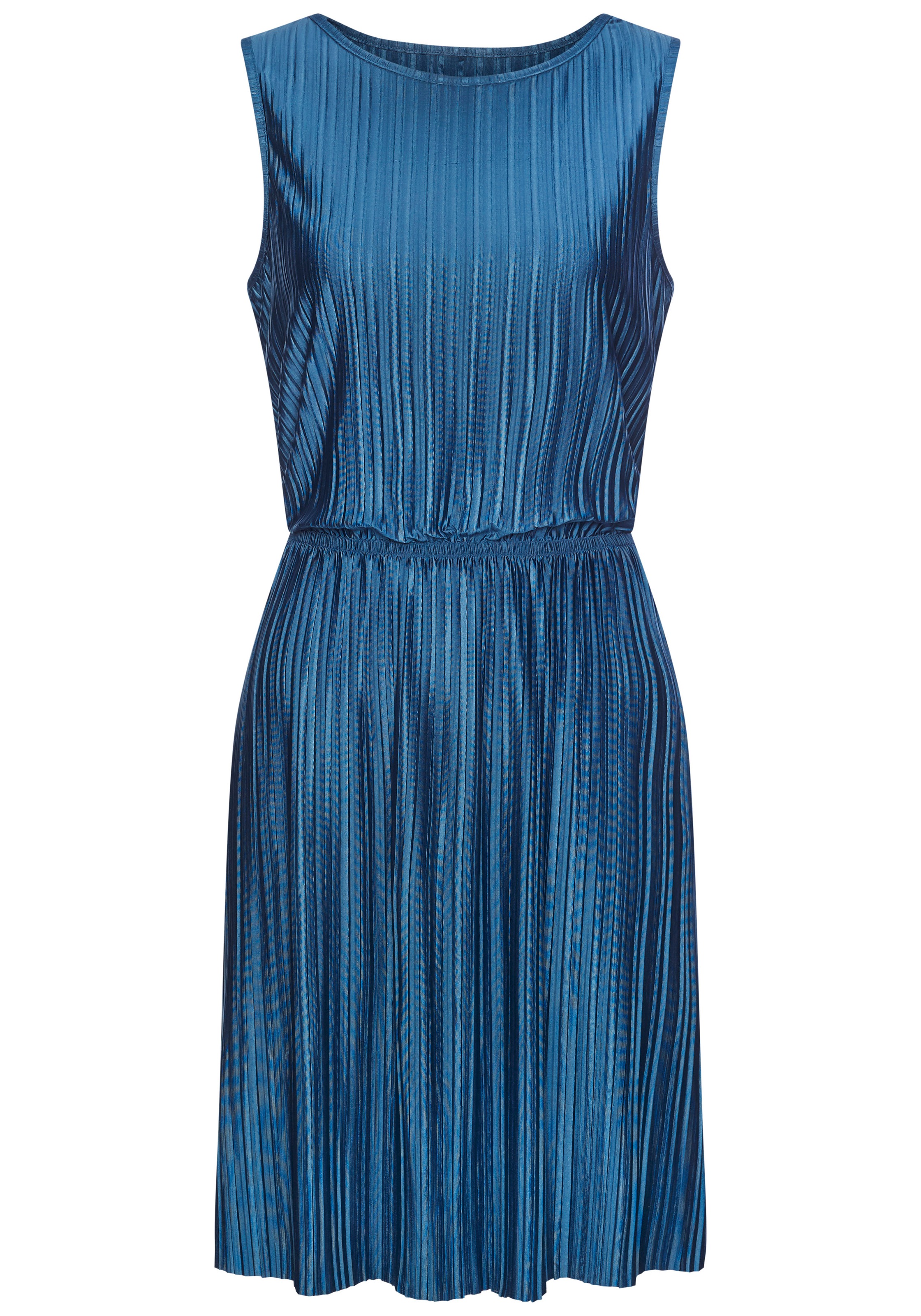 LASCANA Plisseekleid aus schimmernder Ware