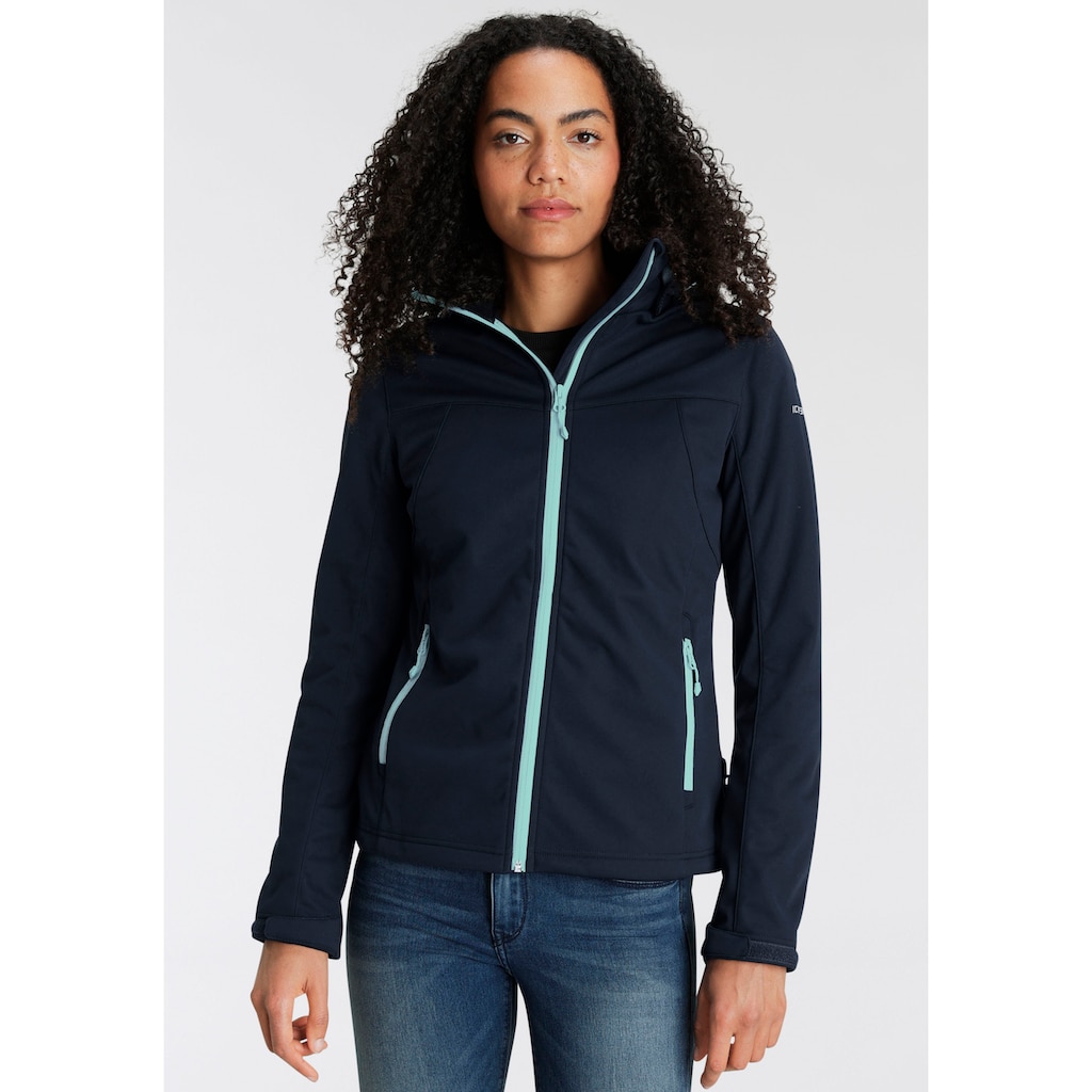 Icepeak Softshelljacke »D SOFTSHELLJACKE BOISE«, mit Kapuze