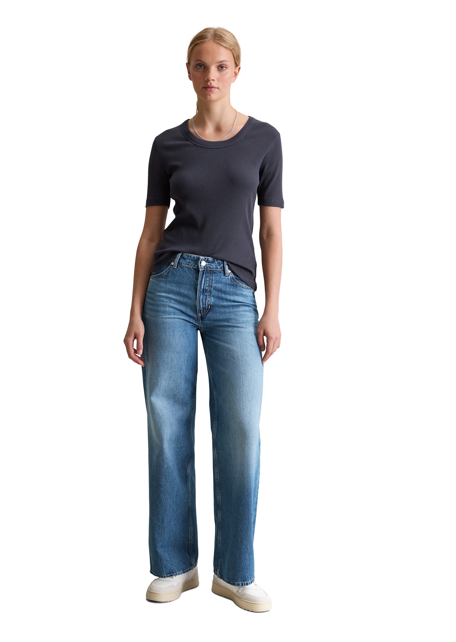 Marc O'Polo DENIM T-Shirt »aus softem Bio-Baumwolle-Modal-Stretch-Jersey«