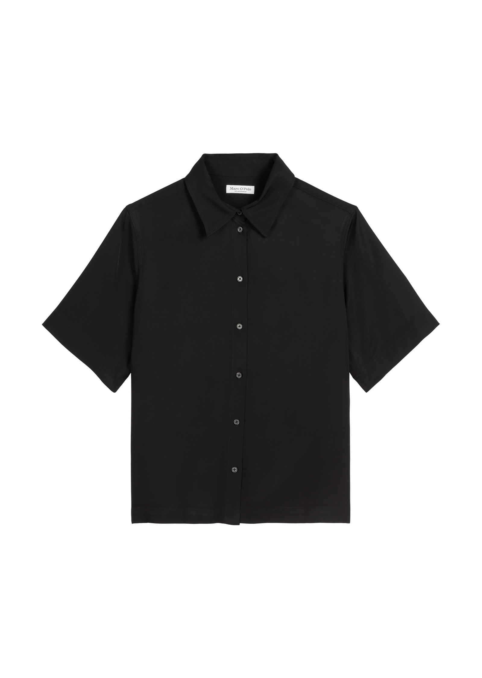 Marc O'Polo Kurzarmbluse »aus Viskose-Twill«