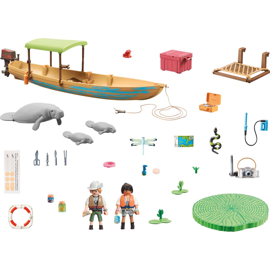 Playmobil® Konstruktions-Spielset »Wiltopia - Bootsausflug zu den Seekühen (71010), Wiltopia«, (71 St.)