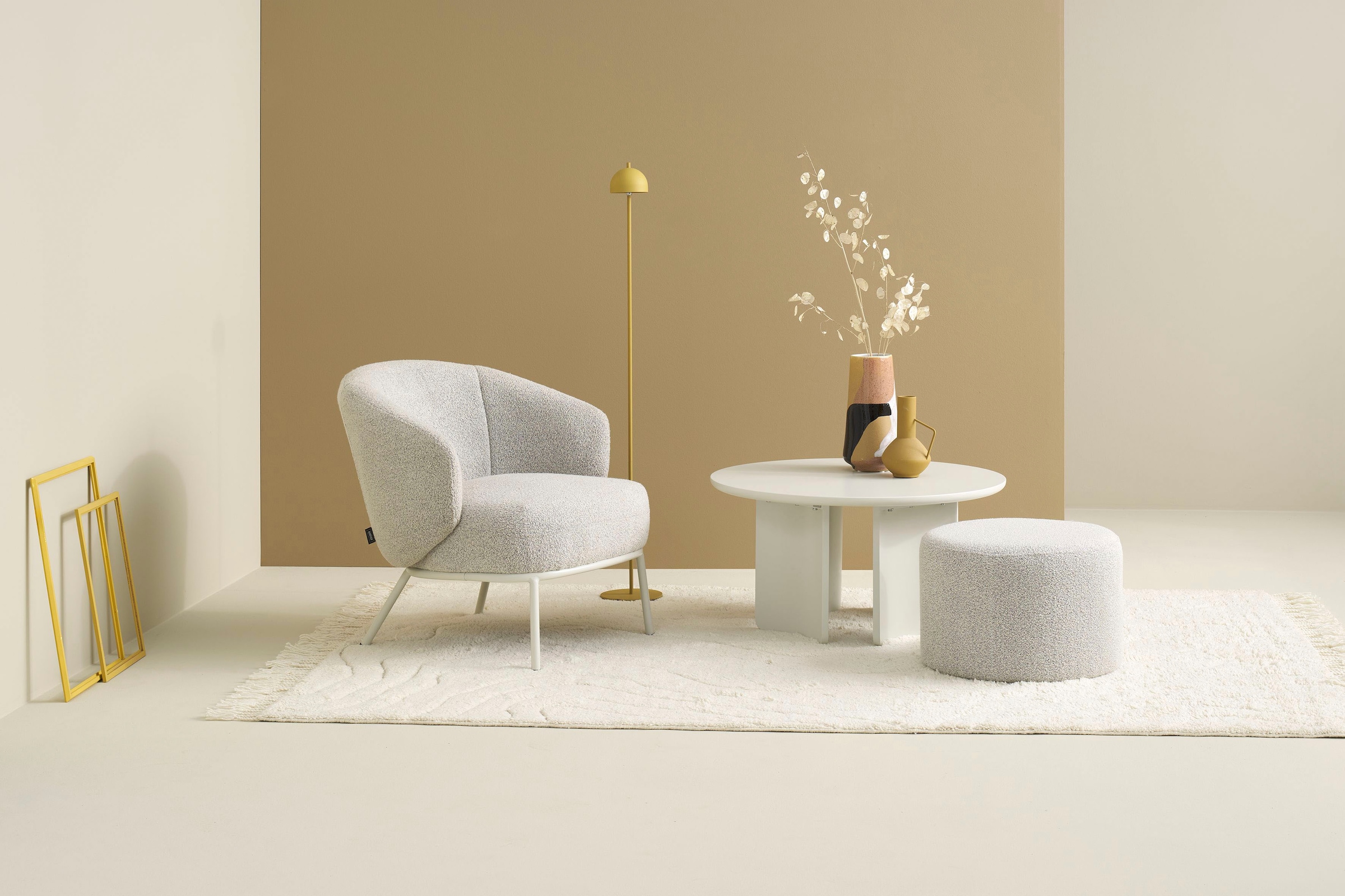 SCHÖNER WOHNEN-Kollektion Couchtisch »MOLDE« 1 Stk. tlg. 80 cm, mit variabel montierbarem Untergestell