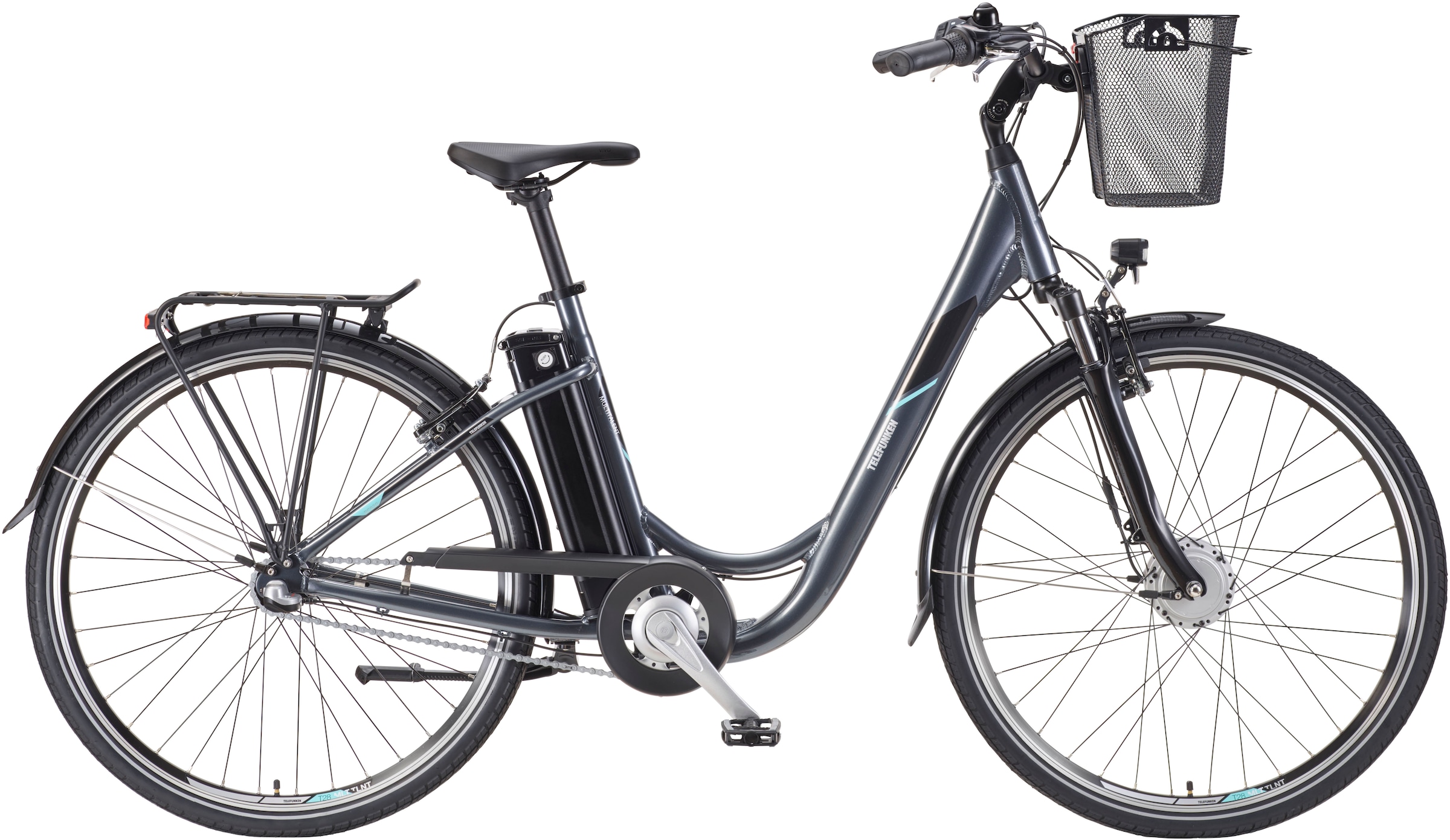 Telefunken E-Bike »Multitalent RC830«, 3 Gang, Shimano, Nexus, Frontmotor 250 W, Pedelec, Elektrofahrrad für Damen u. Herren