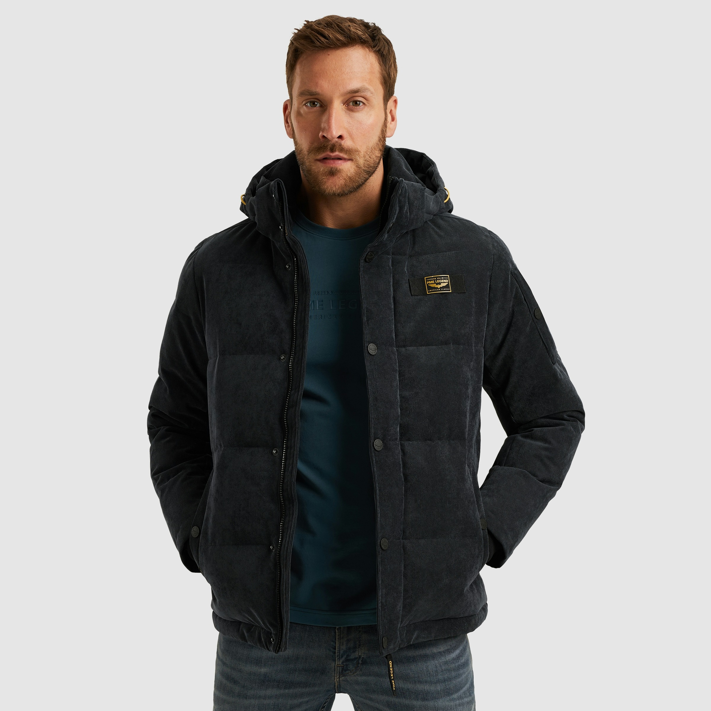 PME LEGEND Cordjacke "GOBBLER", mit Kapuze, Ärmelabschluss mit Windstopper günstig online kaufen