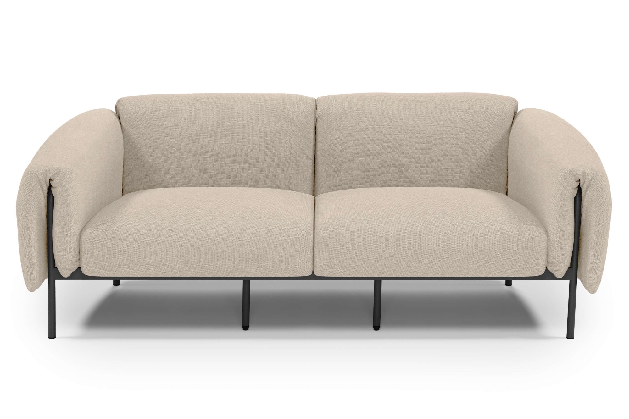 Home affaire 2-Sitzer "Lumi" Outdoor Gartensofa, wetterfeste Materialien, B günstig online kaufen