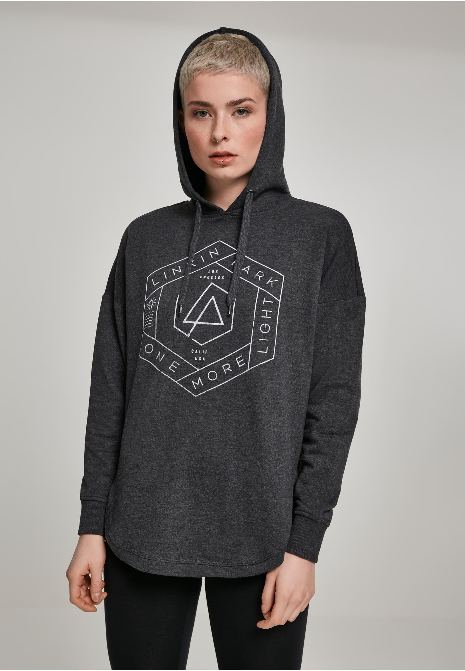 Merchcode Kapuzenpullover »Merchcode Damen Ladies Linkin Park OML Oversize Hoody«, (1 tlg.)